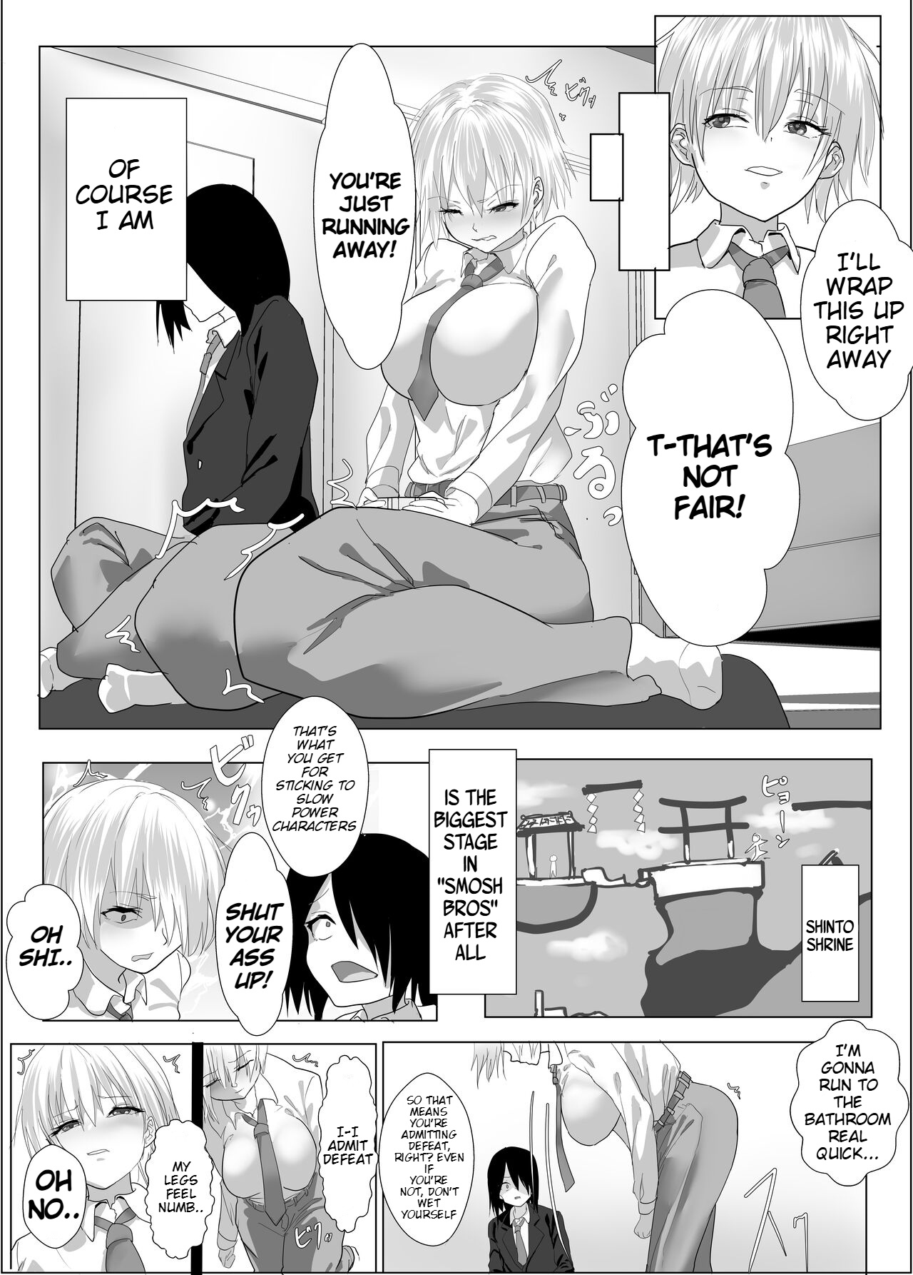 [Tetsukabuto Nuranura (Yuri Kowashi)] Narcissist na Ouji-sama-kei Joshi wa, Toilet Gaman Dekizu | The Narcissistic Female Prince Couldn't Hold It In [English] - Page 11