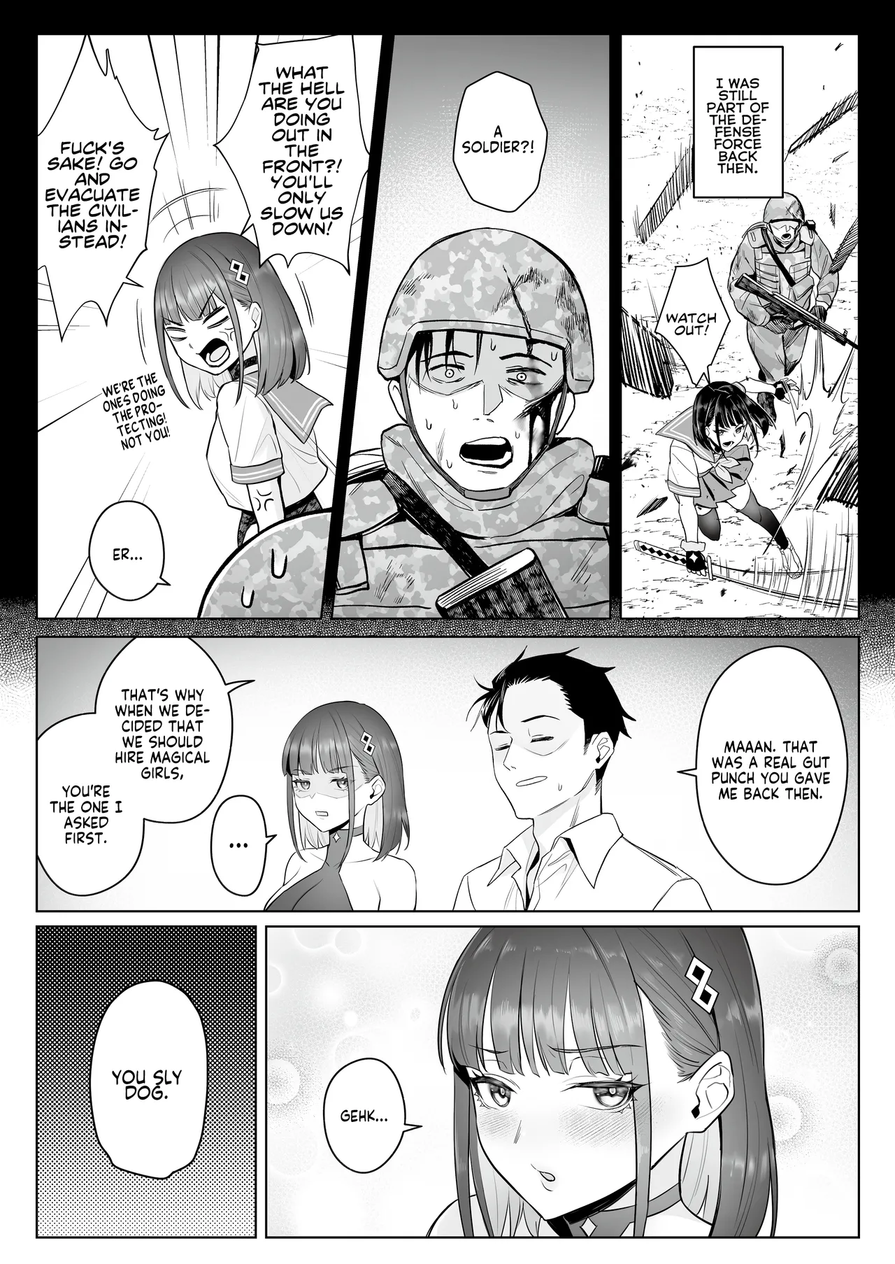 Moto Mahou Shoujo no Shigoto Hanashi Ao | The Former Magical Girl Blue's Work page 33 original parody - sole female sole male hentai manga - read online free