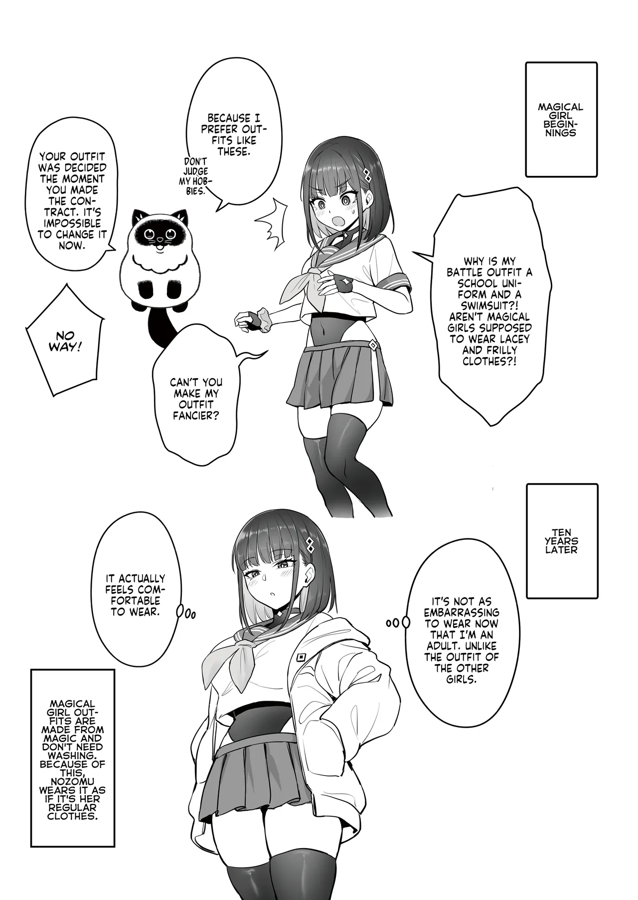 Moto Mahou Shoujo no Shigoto Hanashi Ao | The Former Magical Girl Blue's Work page 34 original parody - big breasts uncensored hentai manga - read online free