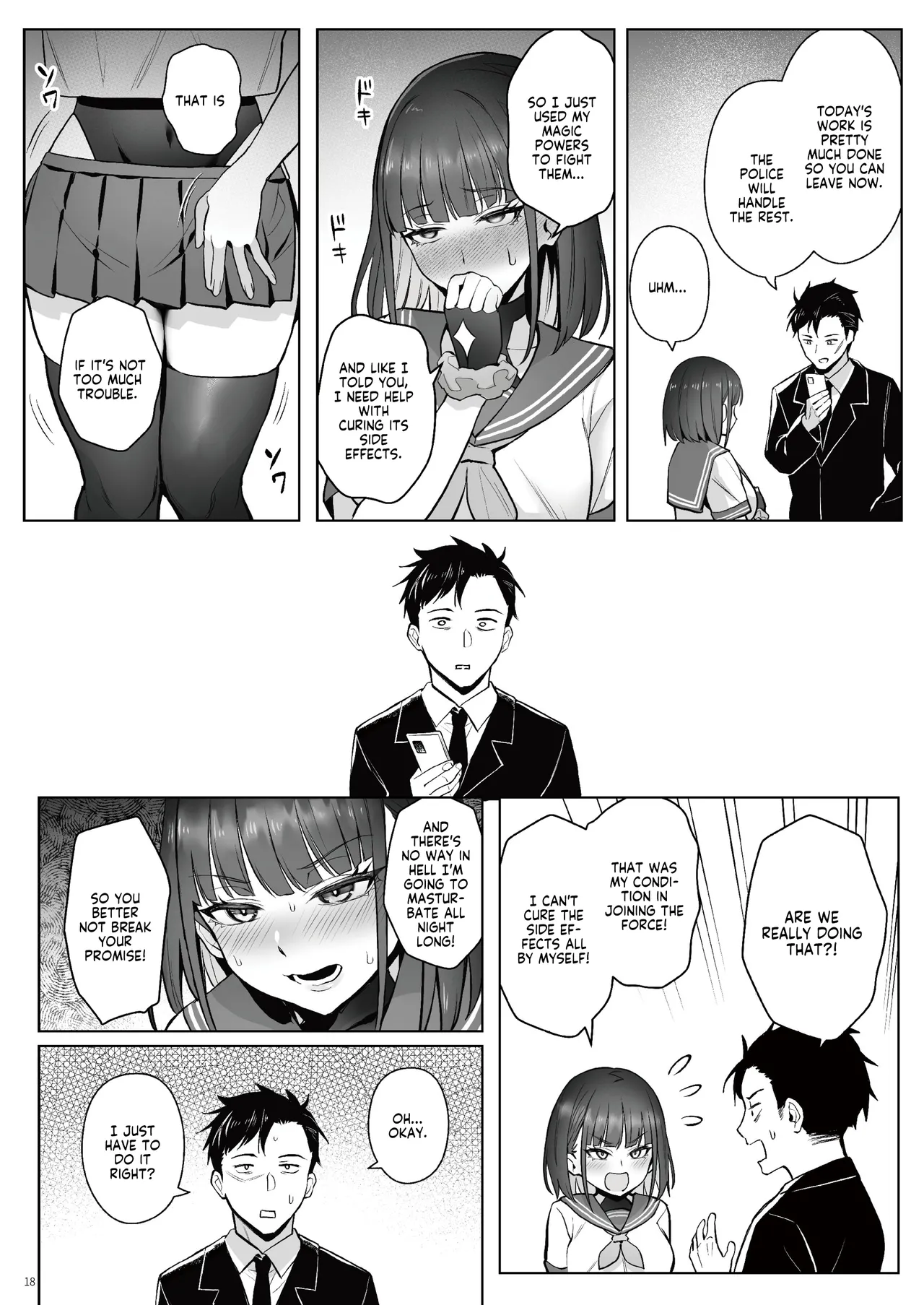 Moto Mahou Shoujo no Shigoto Hanashi Ao Zenjitsutan | Former Magical Girl Blue's Work: The Prequel page 17 original parody - squirting scar hentai manga - read online free