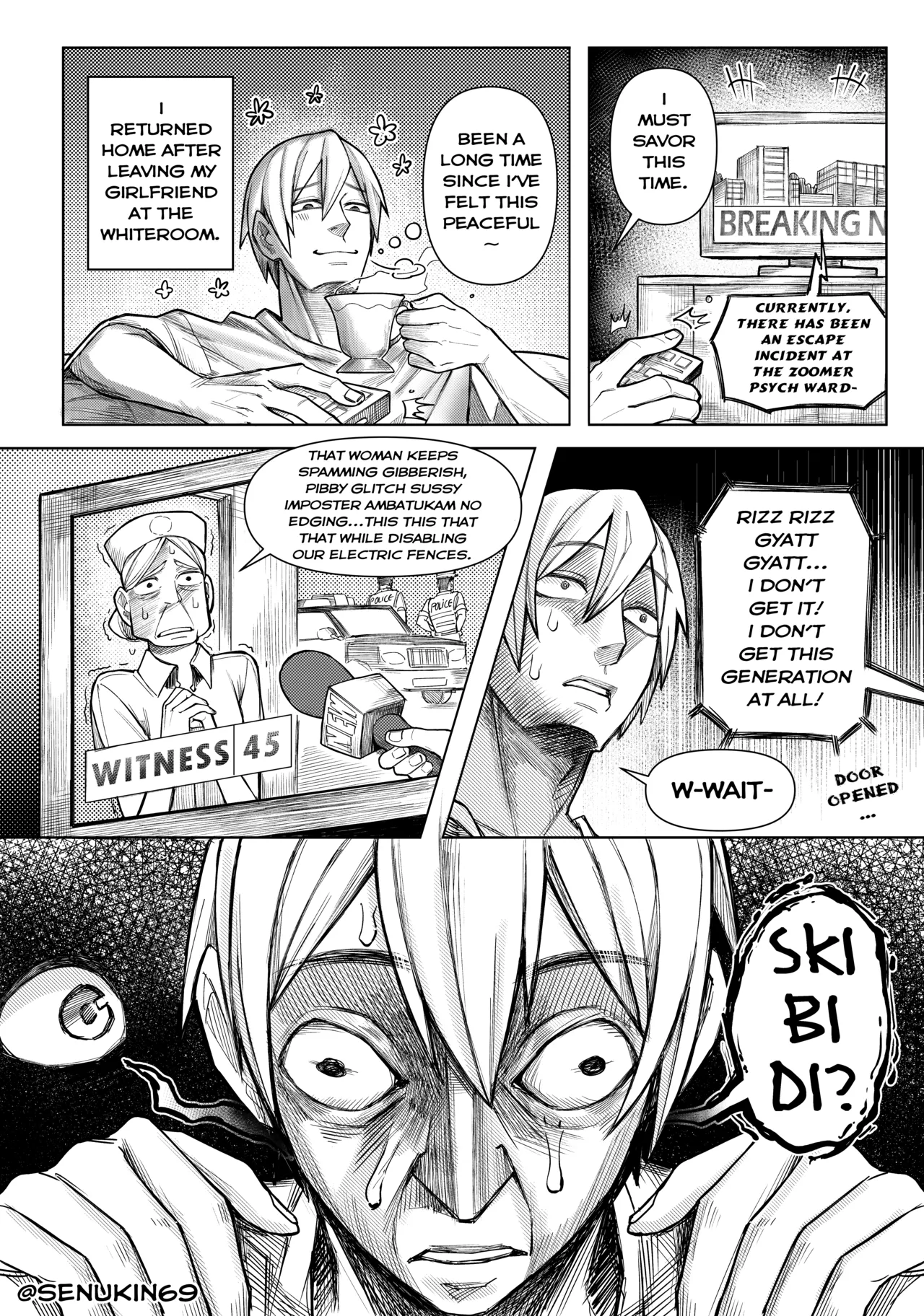 Brainrot Girlfriend page 13 original parody - sole female sole male hentai manga - read online free