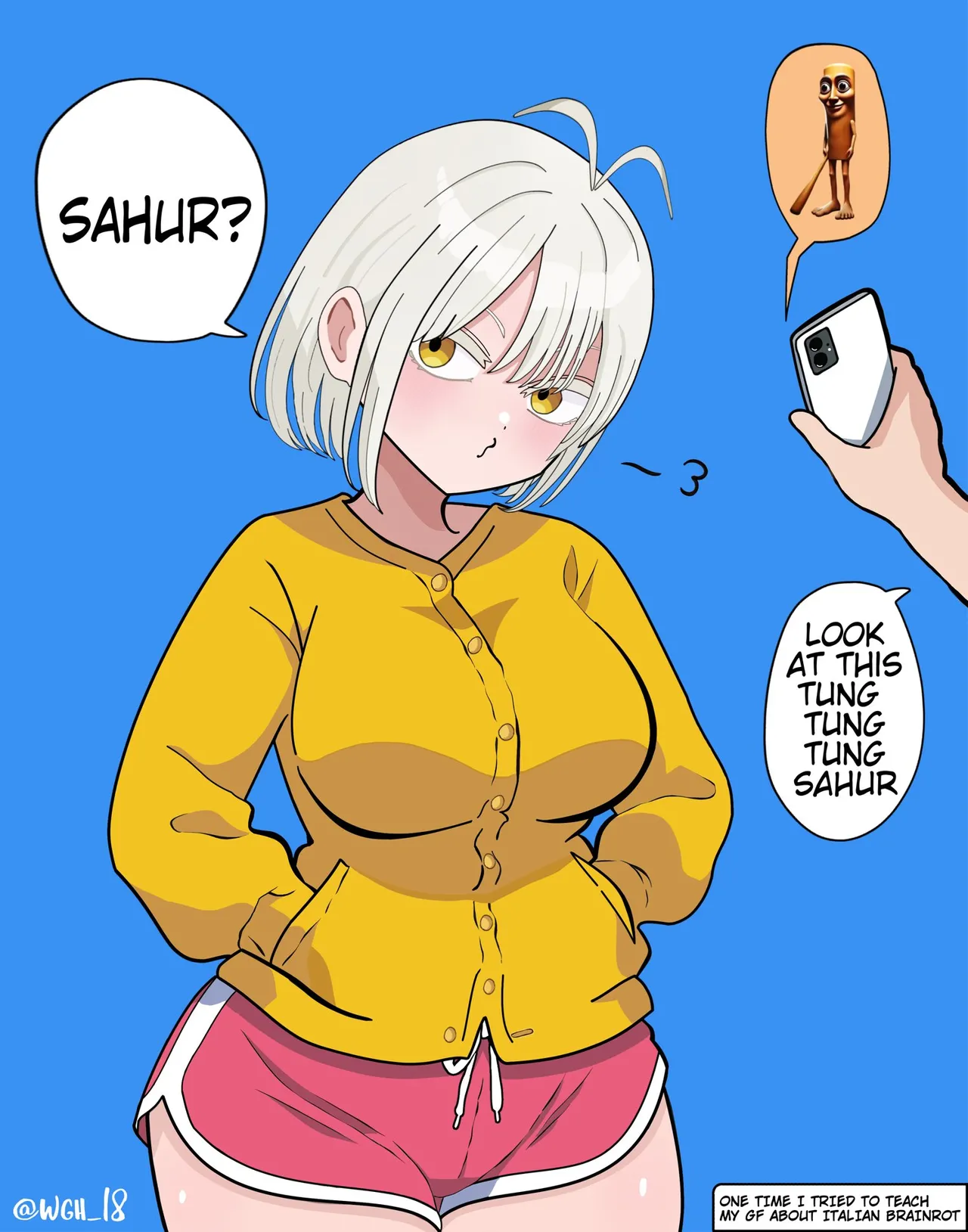 Brainrot Girlfriend page 66 original parody - big breasts hotpants hentai manga - read online free