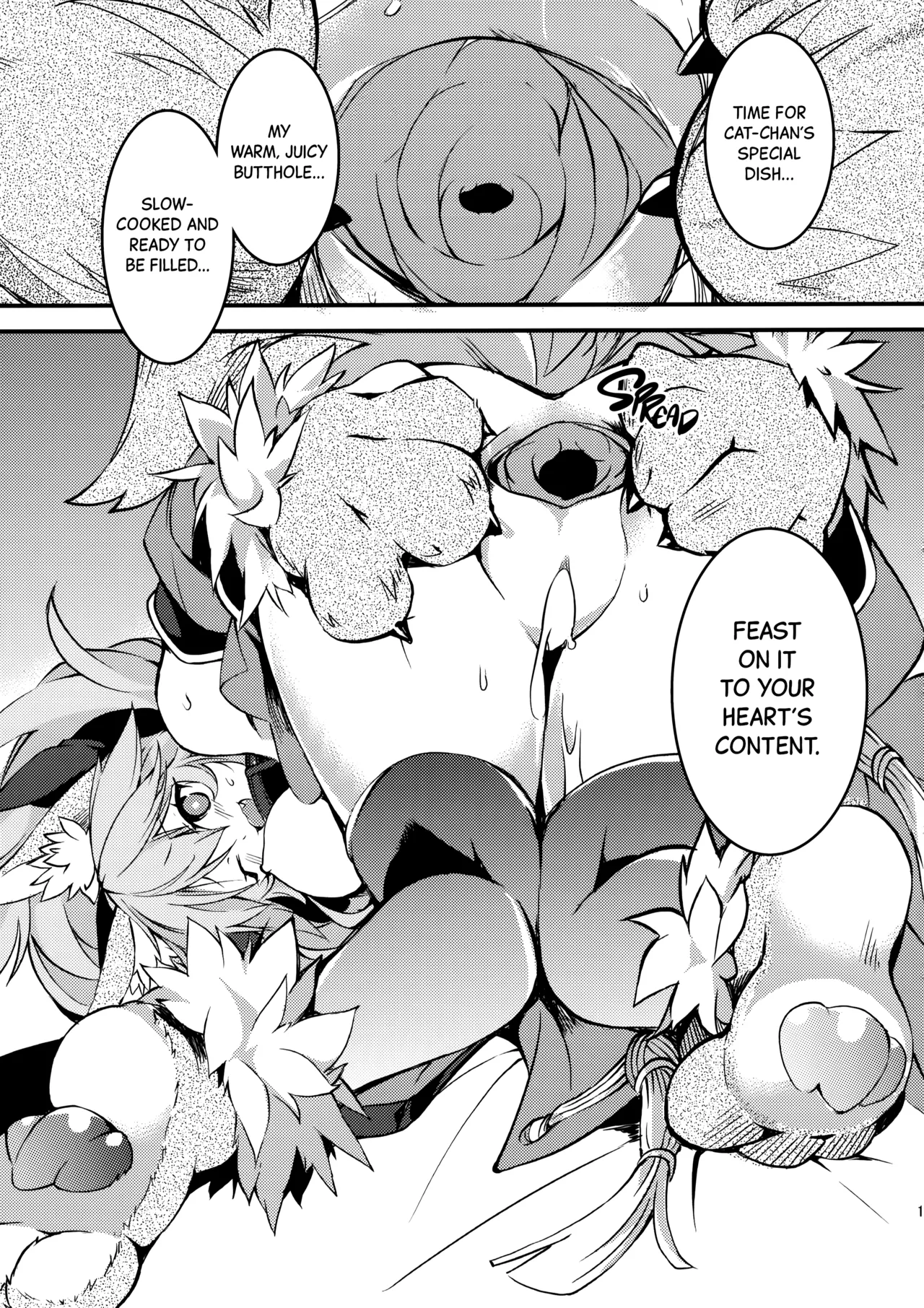 (C102) [Tomato Kanzume (Tomatomato)] Cat-chan Pakopako Tanetsuke Seikatsu | Cat-chan's Hanky-Panky Breeding Life (Fate/Grand Order) [English] [Black Grimoires] [Decensored] page 14 featuring tamamo cat fate grand order parody - uncensored anal hentai manga - read online free