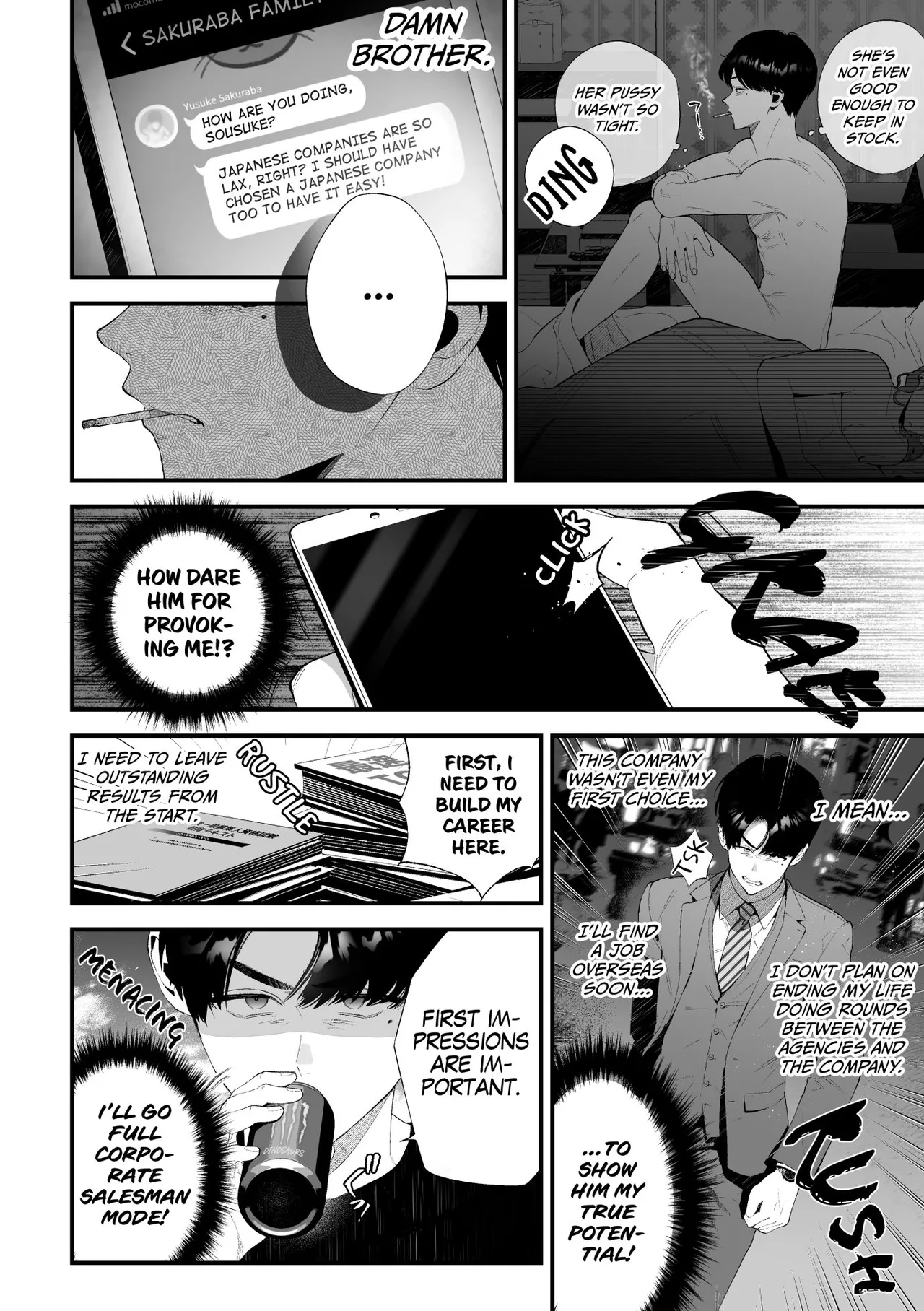 Kuzu na Elite Shinnyuu Shain-kun Kyousei Chinpo Marudashi Enkaigei de Buzama Ochi | The Unsightly Nude Performance of an Elite Employee page 10 original parody - beauty mark mosaic censorship hentai manga - read online free