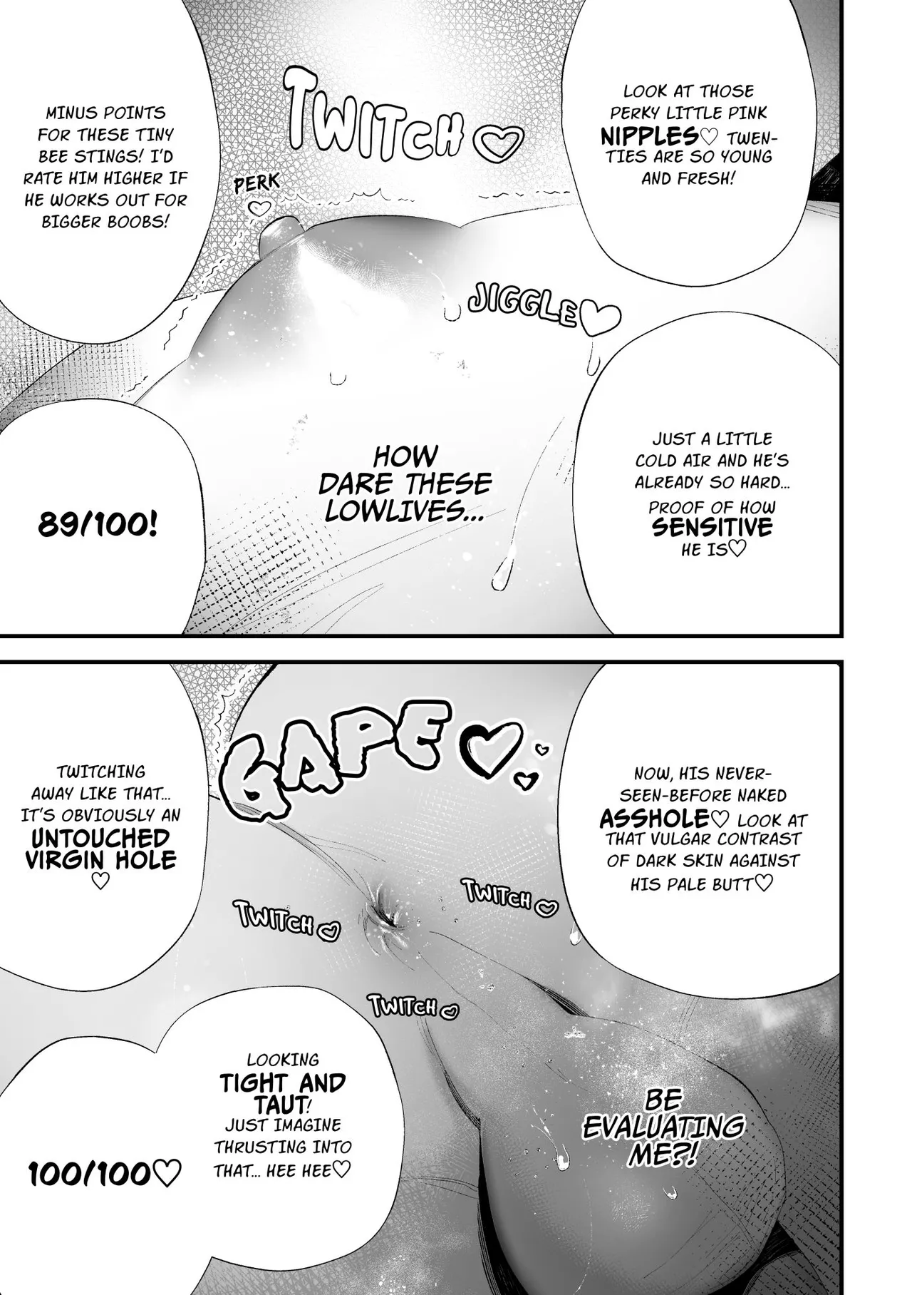 Kuzu na Elite Shinnyuu Shain-kun Kyousei Chinpo Marudashi Enkaigei de Buzama Ochi | The Unsightly Nude Performance of an Elite Employee page 22 original parody - beauty mark mosaic censorship hentai manga - read online free