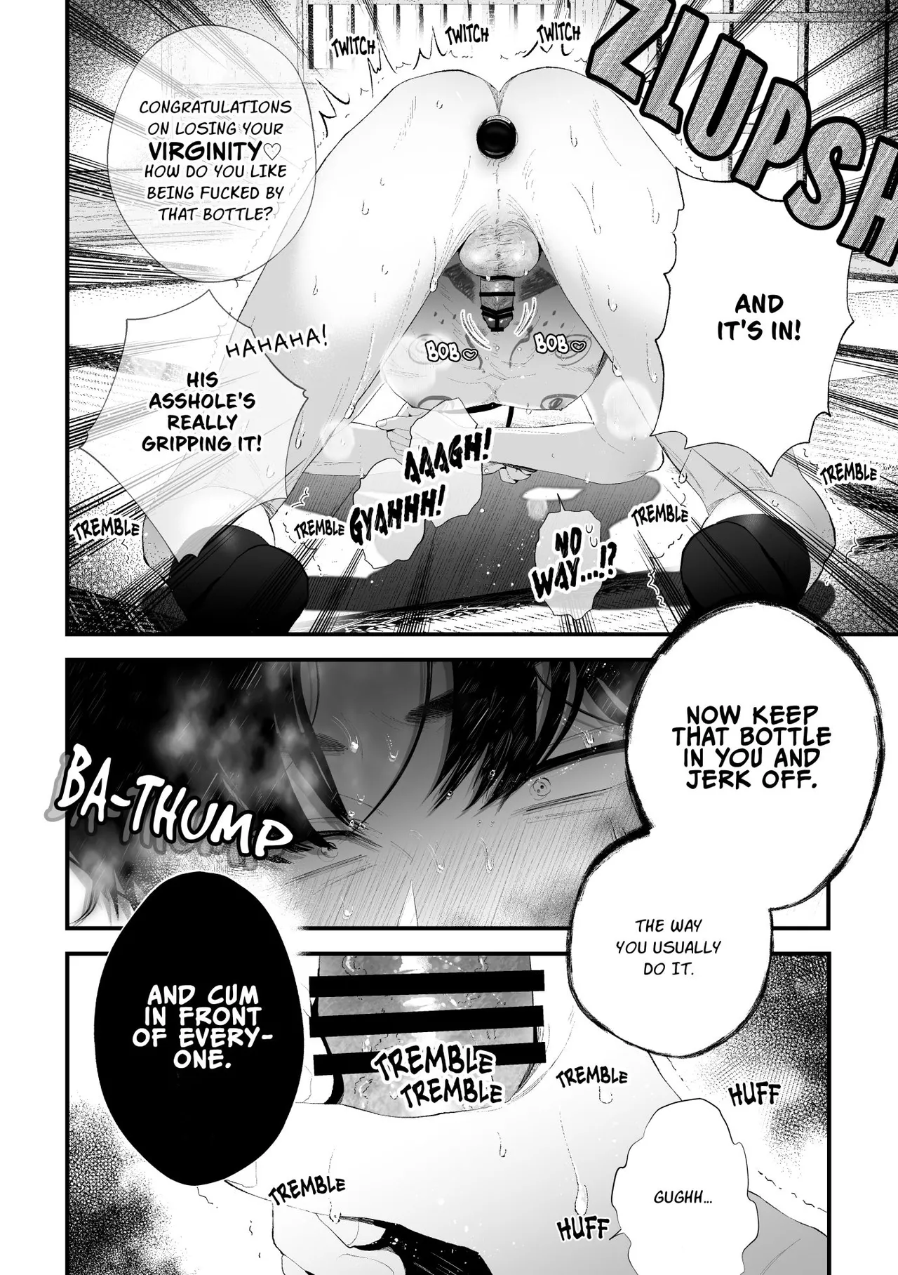 Kuzu na Elite Shinnyuu Shain-kun Kyousei Chinpo Marudashi Enkaigei de Buzama Ochi | The Unsightly Nude Performance of an Elite Employee page 31 original parody - beauty mark mosaic censorship hentai manga - read online free