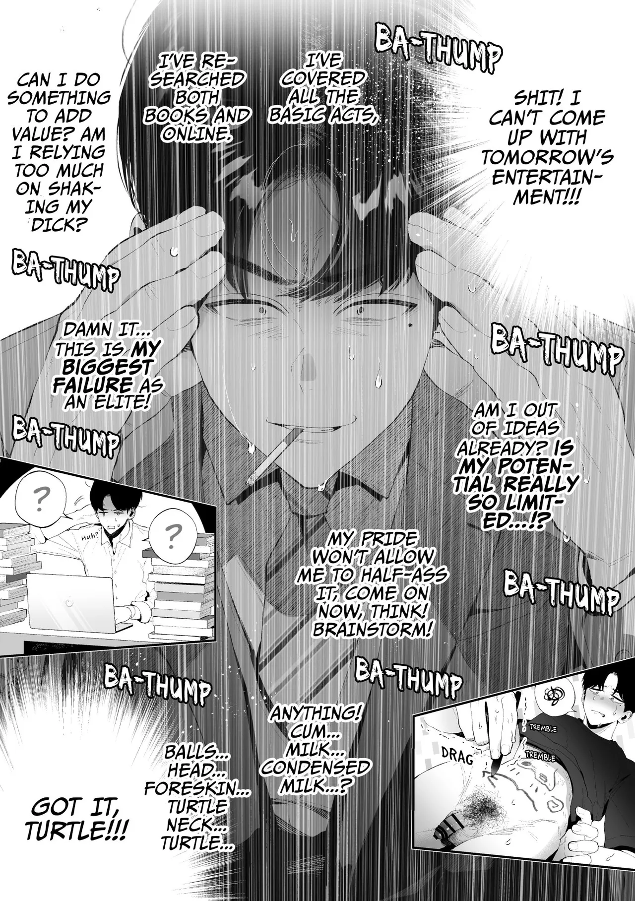 Kuzu na Elite Shinnyuu Shain-kun Kyousei Chinpo Marudashi Enkaigei de Buzama Ochi | The Unsightly Nude Performance of an Elite Employee page 42 original parody - humiliation group hentai manga - read online free