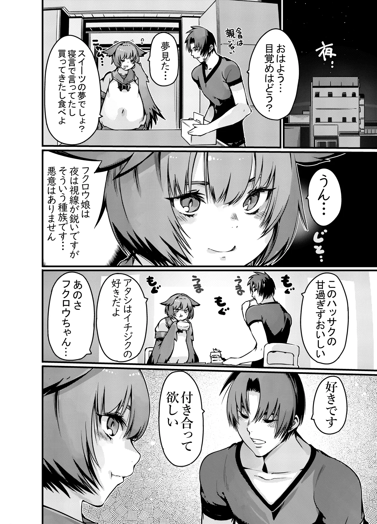 Yakousei Fukurou-chan ni Hiru ni Suiminkan shitara Yoru ni Nikushokukei Hangeki sareta page 11 original parody - pregnant monster girl hentai manga - read online free