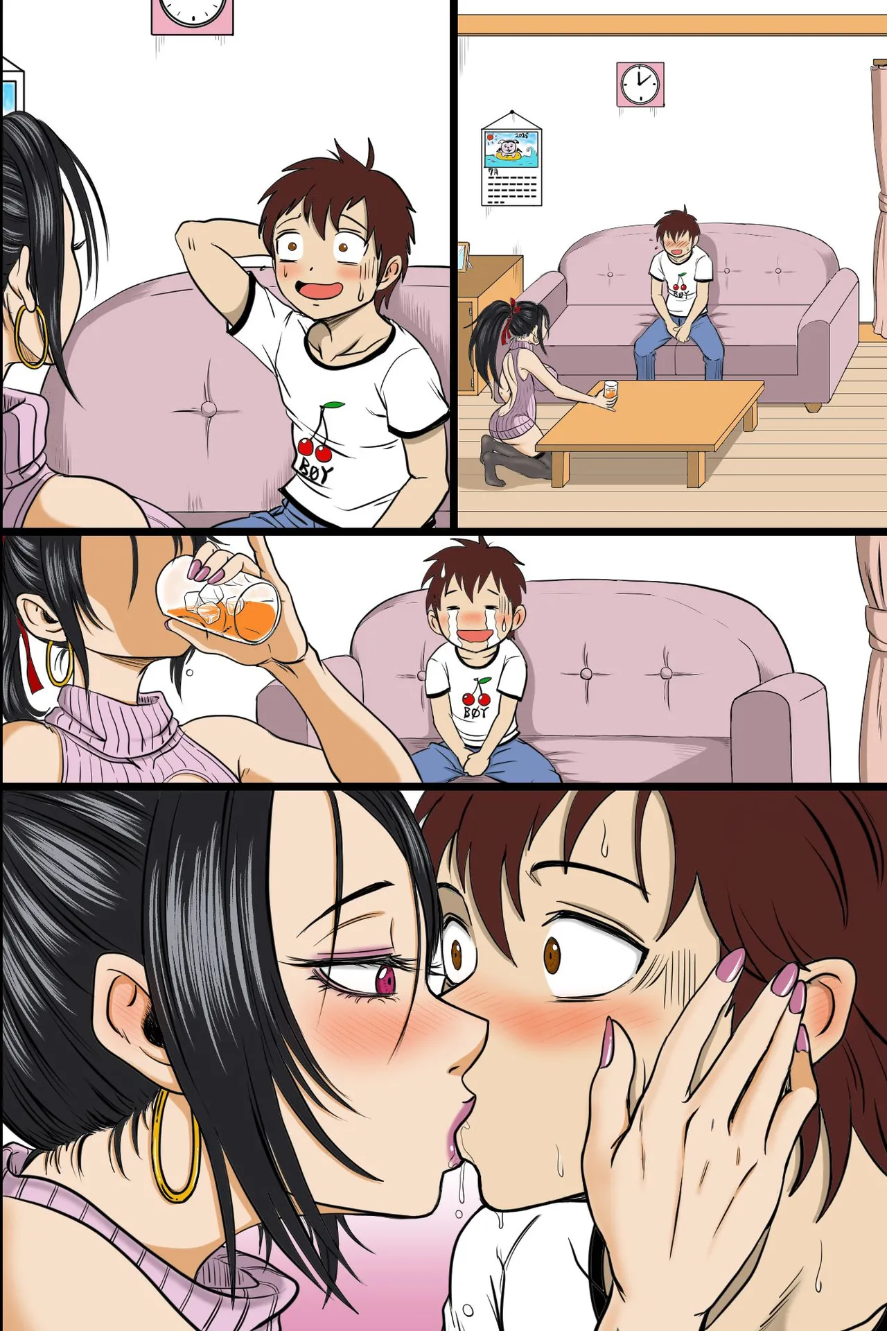 Joushiki Kaihen shita Bijin Oyako to Yarifoudai Harem no Hazu ga, Bitch Oyako no Senyou Seishori Chinpo ni Natta Ore page 52 original parody - kissing big breasts hentai manga - read online free