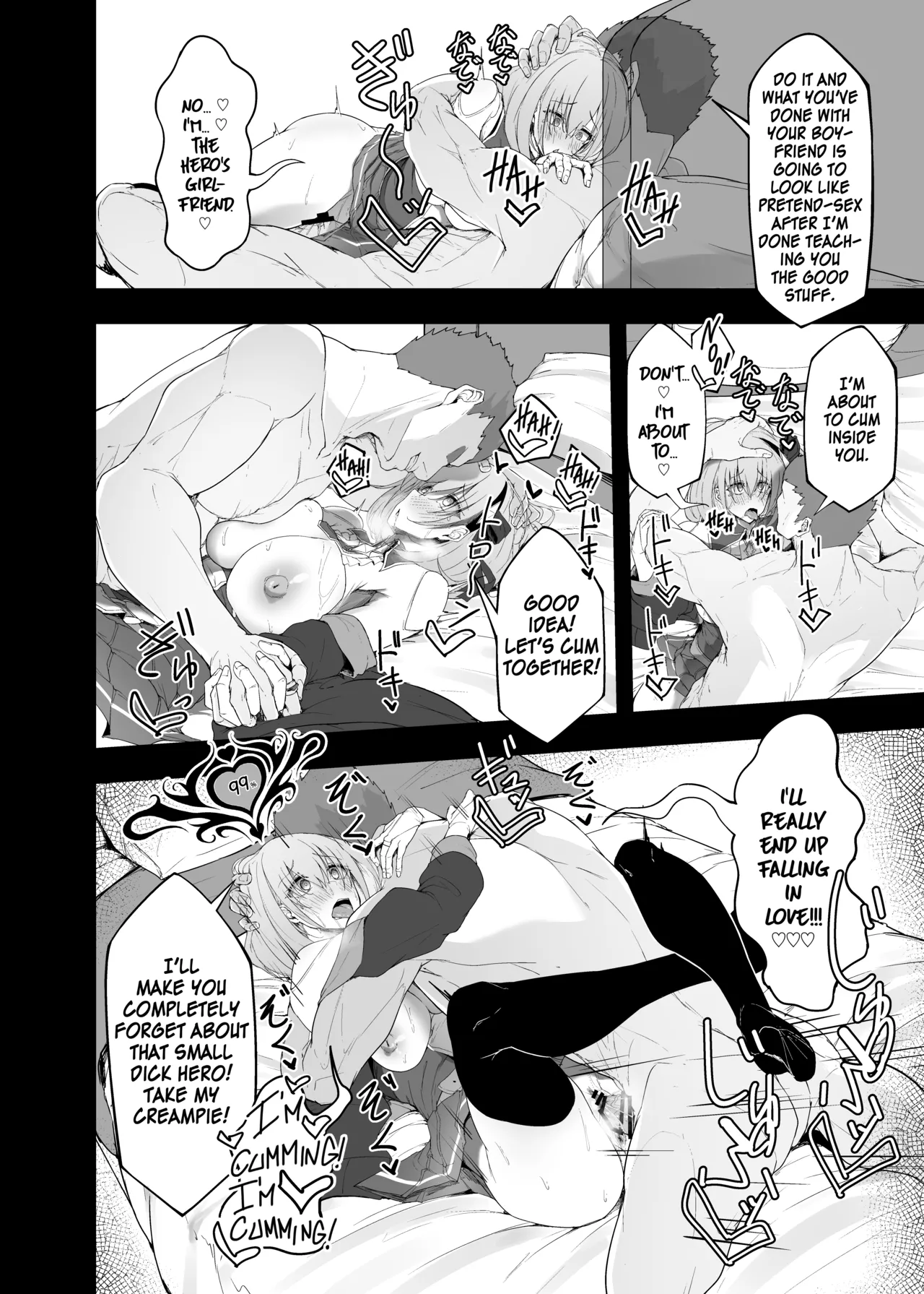 Yuusha no Kanojo wa NTRreru - Heroine no Netorareru | The Hero’s Girlfriend Gets NTR’d page 55 original parody - squirting kissing hentai manga - read online free