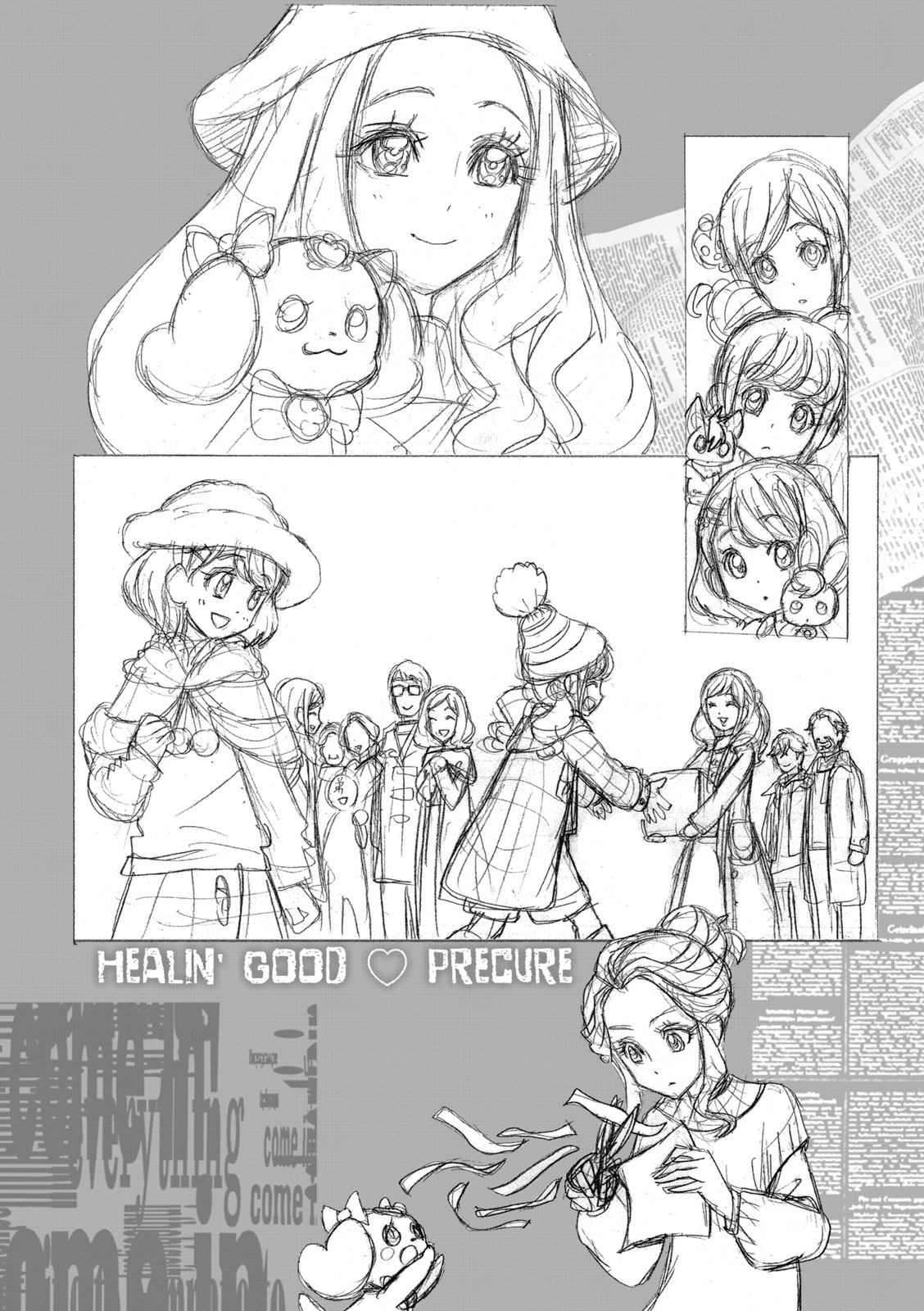 Healin' Good Pretty Cure Pretty Cure Collection - page 50 featuring cure grace healin good precure parody - transformation magical girl hentai manga - read online free