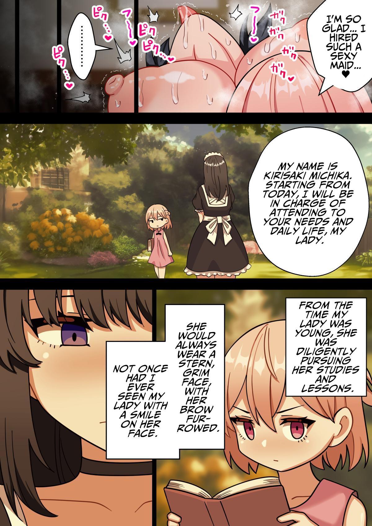 [Hota Home (Hotaru)] 24-Jikan Oho-goe Doubutsu Koubi no Yakata ~Futanari Ojou-sama ga Bakunyuu Maid ni Chinpo Kanri Sareru Hanashi~ | The House of 24 Hour Moaning Inducing Animalistic Mating [English] [T's Translations] page 60 original parody - maid squirting hentai manga - read online free