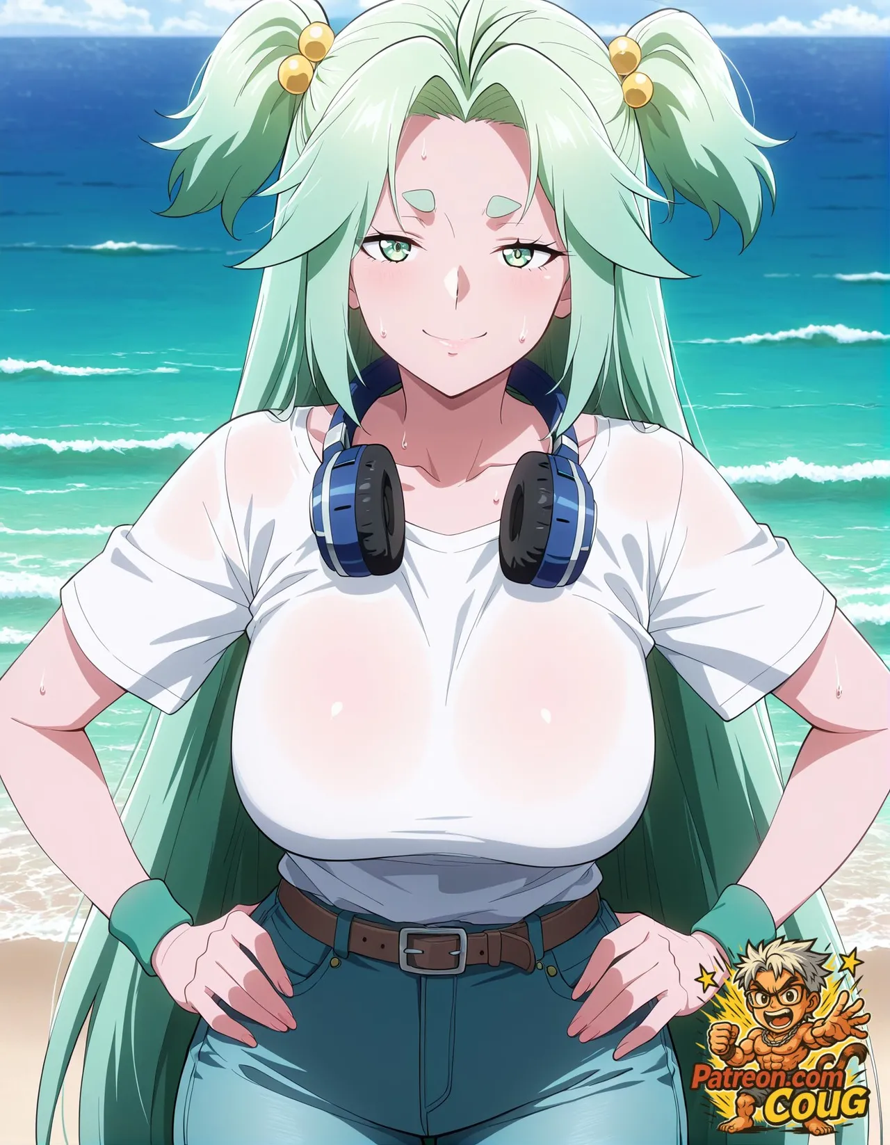 Lucky Cyan hentai (mature version) | To Be Hero X parody [AI Generated] - Page 1