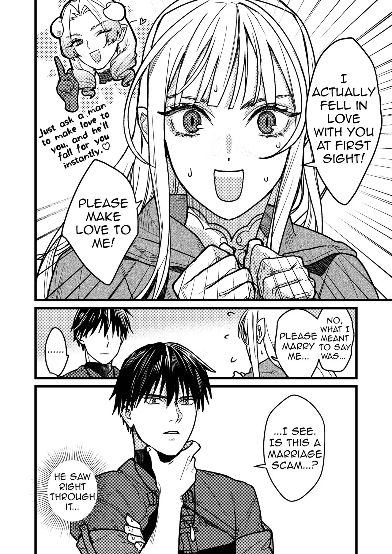 Could Someone Tell Me Whether My Marriage Scam Was a Success? page 20 original parody - squirting kissing hentai manga - read online free