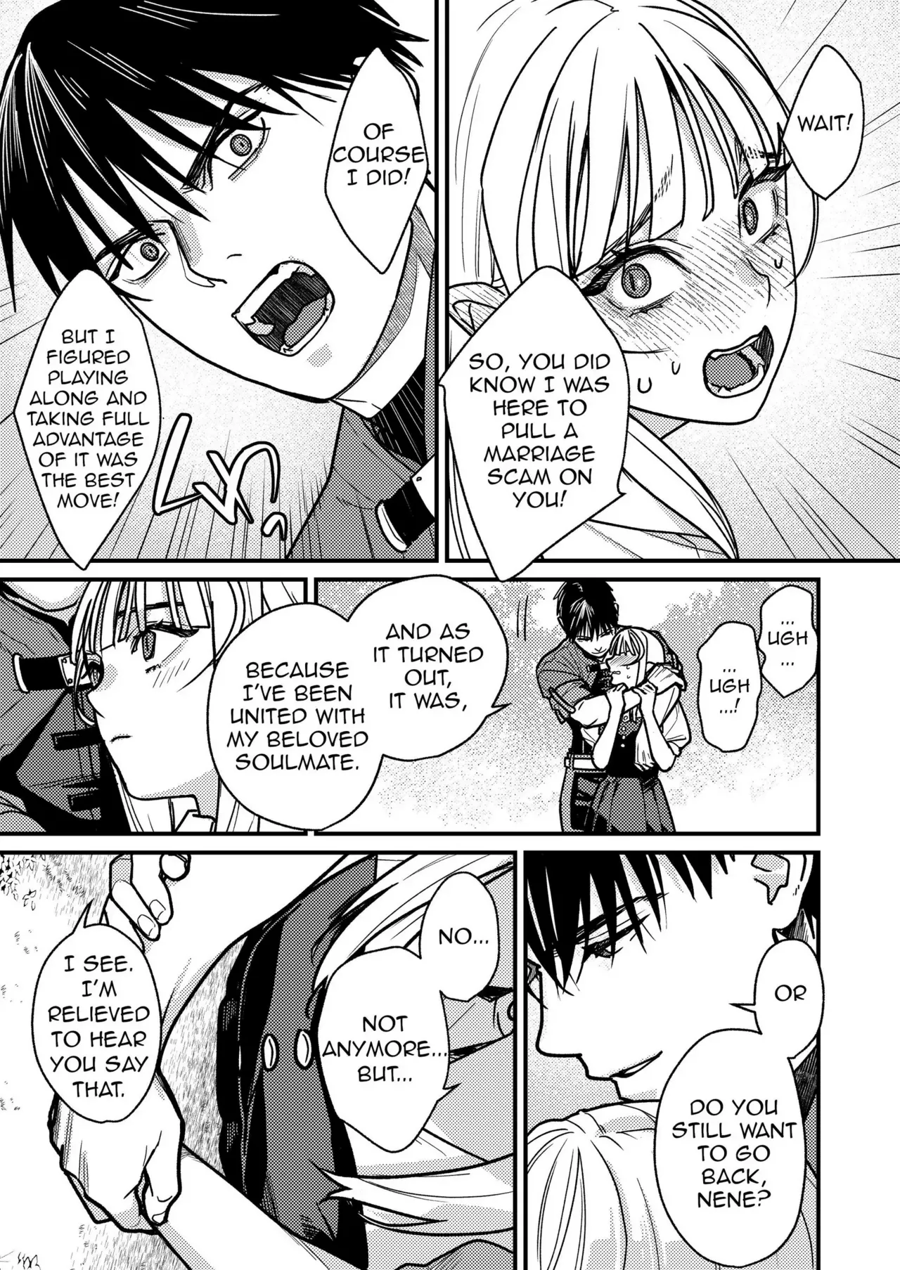 Could Someone Tell Me Whether My Marriage Scam Was a Success? page 77 original parody - squirting kissing hentai manga - read online free