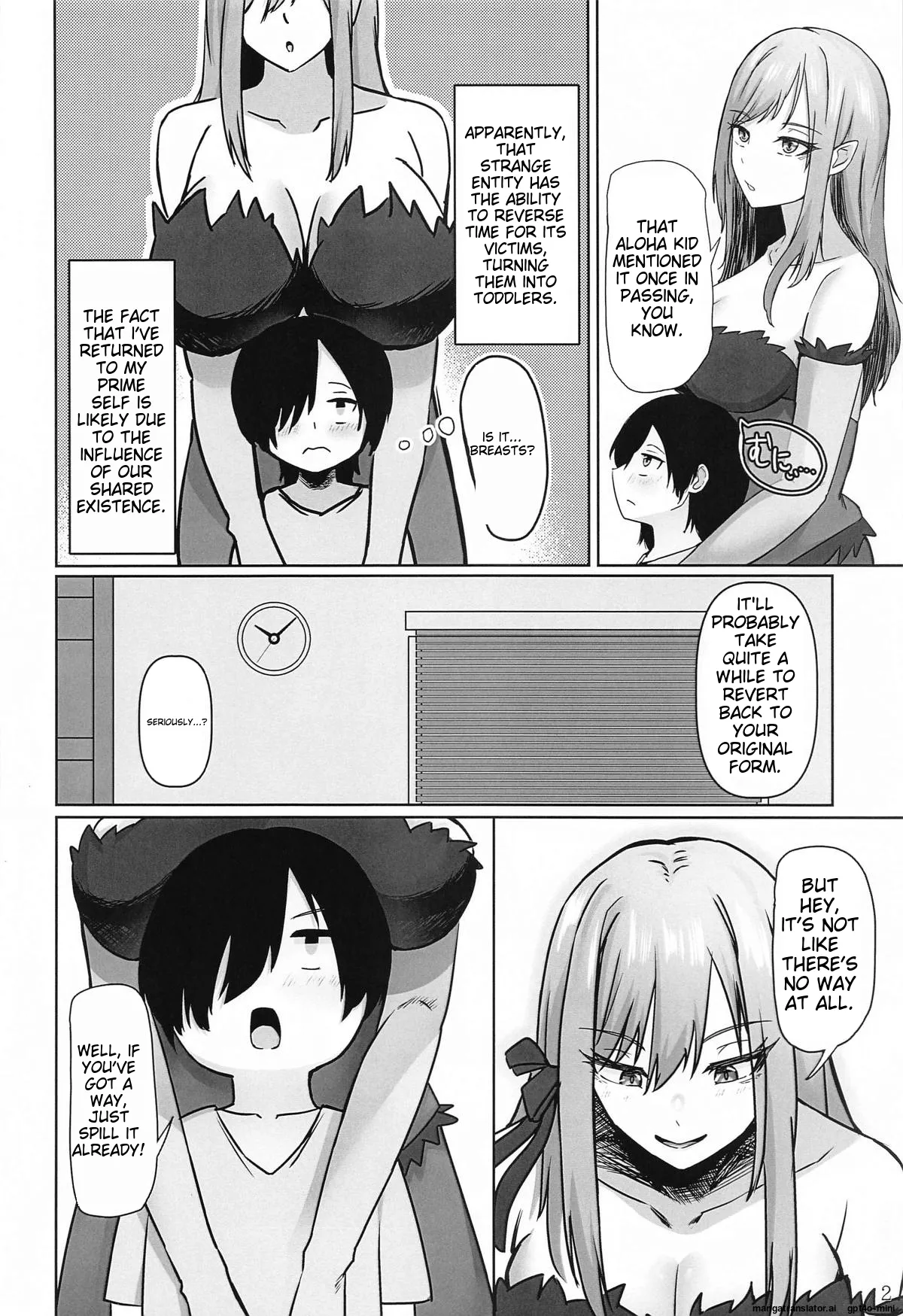 Page 3 of Iyashimonogatari ~Kinpatsu Glamour na Kyuuketsuki to Dekachichi Class Iinchou ni Yoru Sex Chiryou~