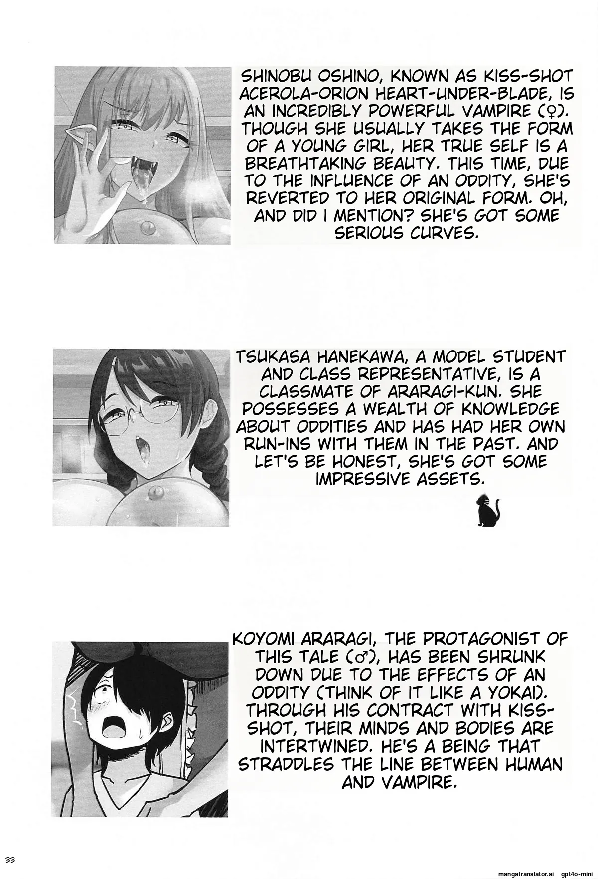 Page 34 of Iyashimonogatari ~Kinpatsu Glamour na Kyuuketsuki to Dekachichi Class Iinchou ni Yoru Sex Chiryou~