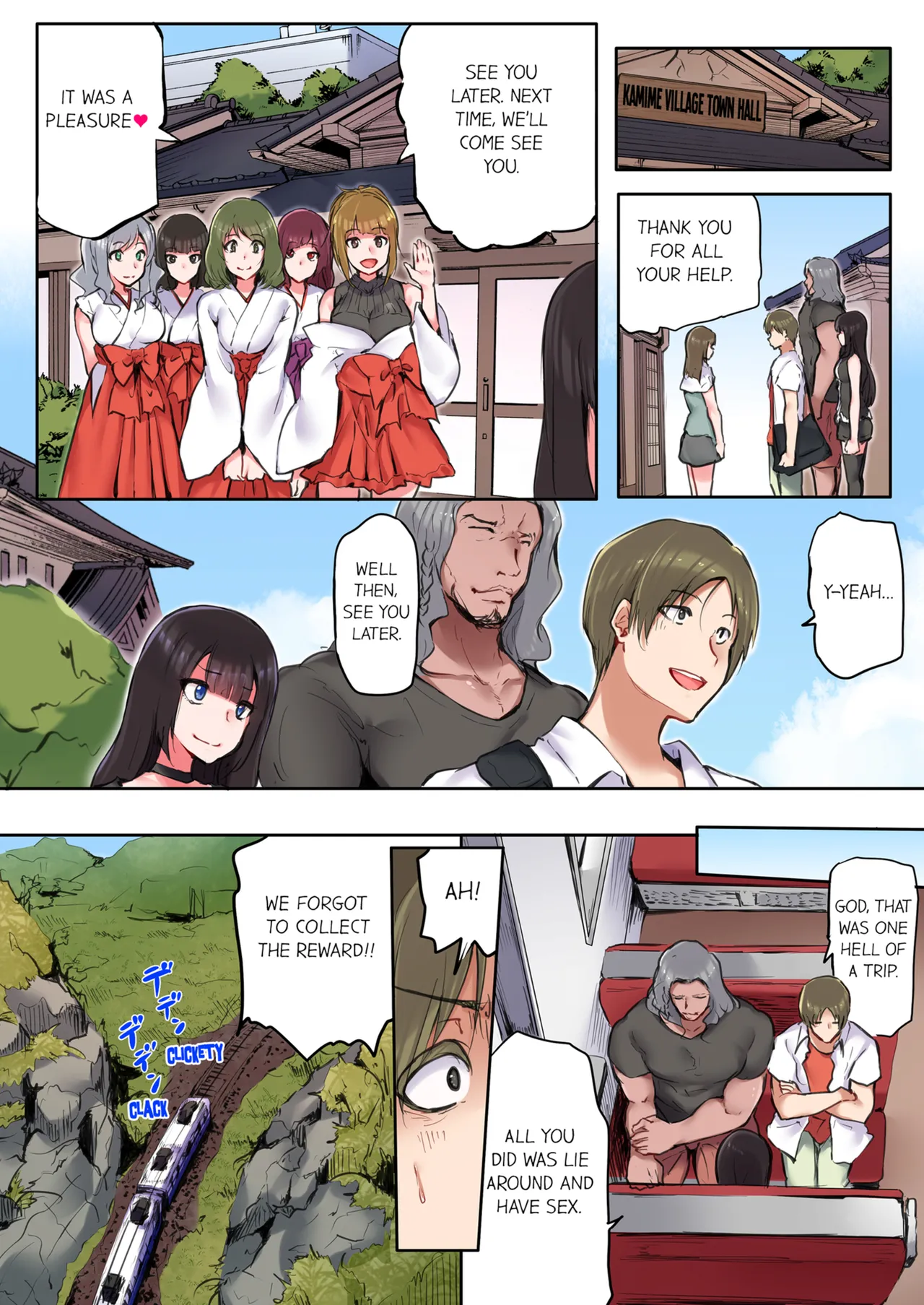 That Won't Fit...! All Night Sex with the Biggest Cock Vol.1-3 page 146 - mmf threesome group hentai manga - read online free