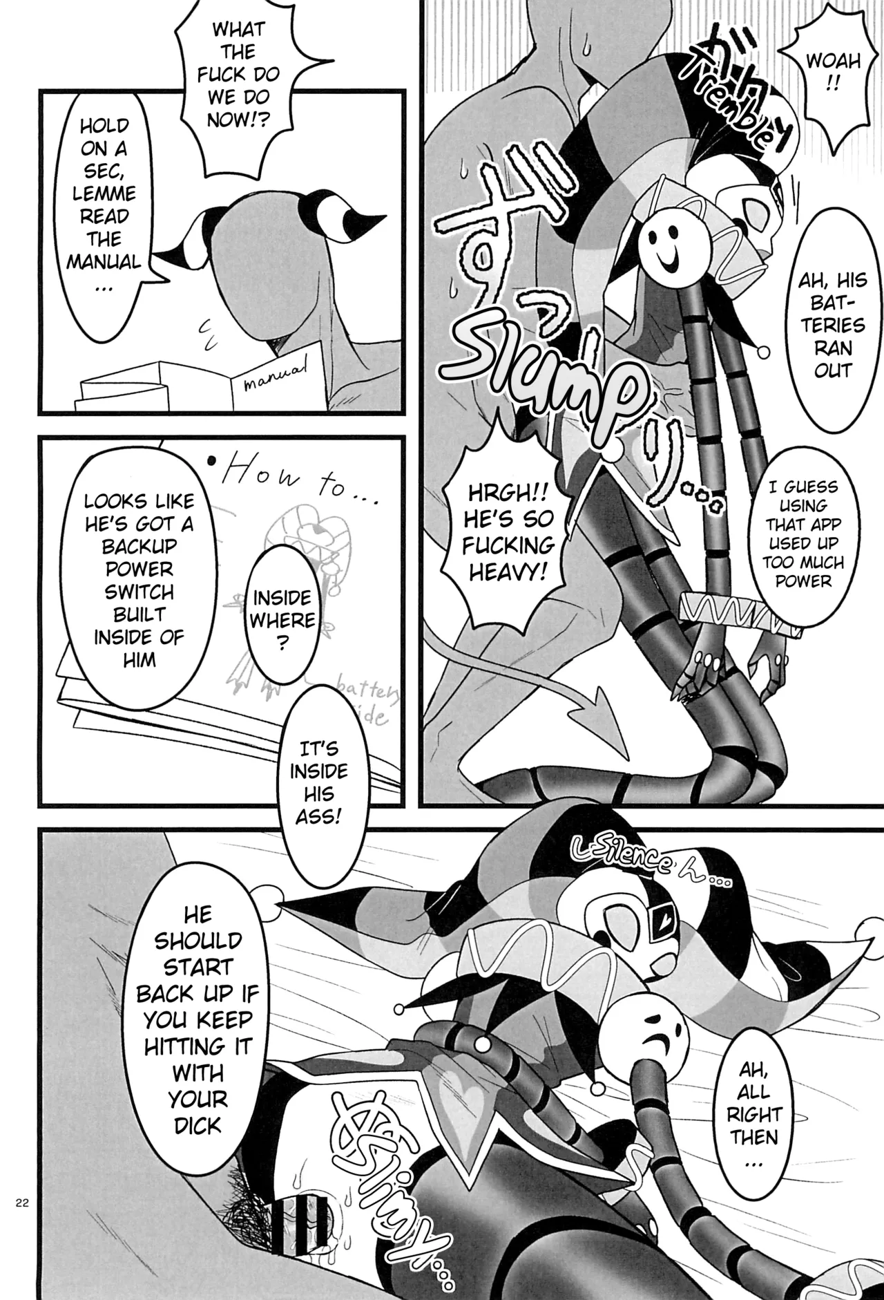 RoboFizz to Asobo  | Playing with RoboFizz page 21 helluva boss parody - nakadashi robot hentai manga - read online free