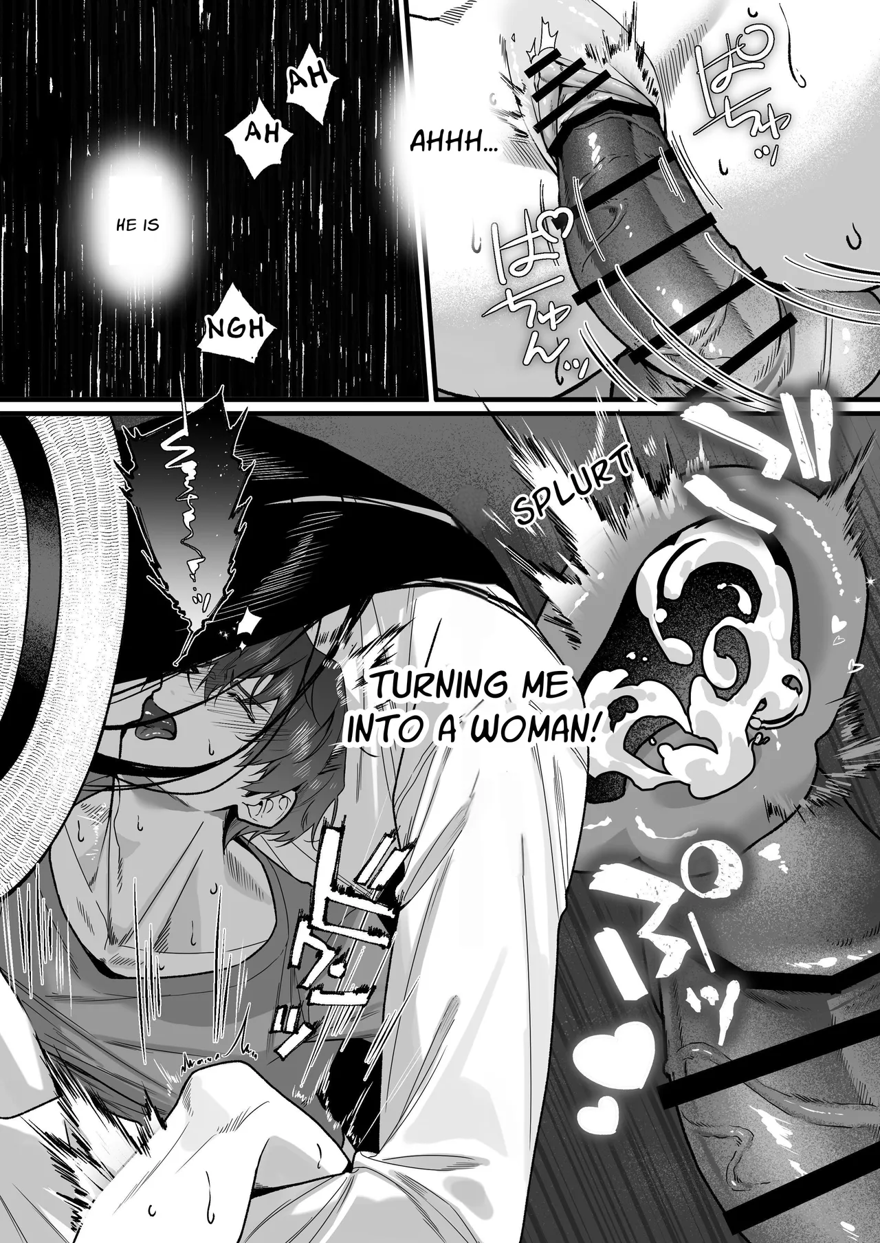 Hasshaku-sama Forcibly Inseminates Cuntboy - Page 32