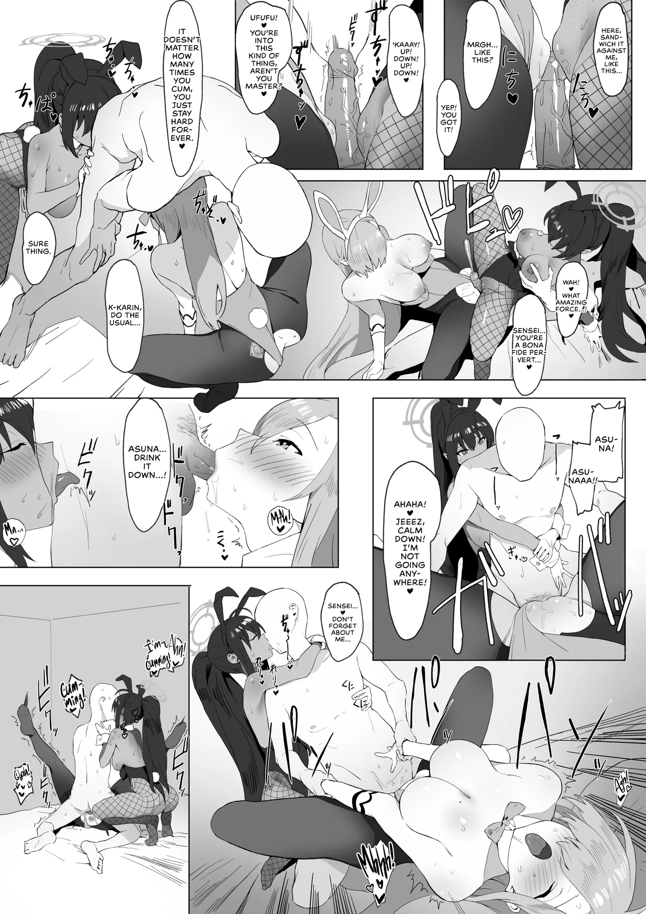 Asuna to Karin no Gohoushi | Asuna and Karin, At Your Service! page 10 featuring karin kakudate blue archive parody - sole male gloves hentai manga - read online free