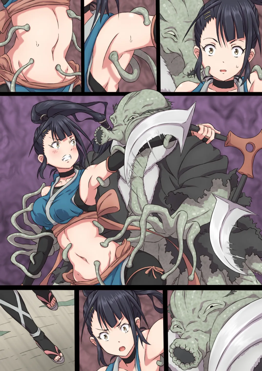 Kunoichi Ayame's Defeat page 57 - monster kunoichi hentai manga - read online free