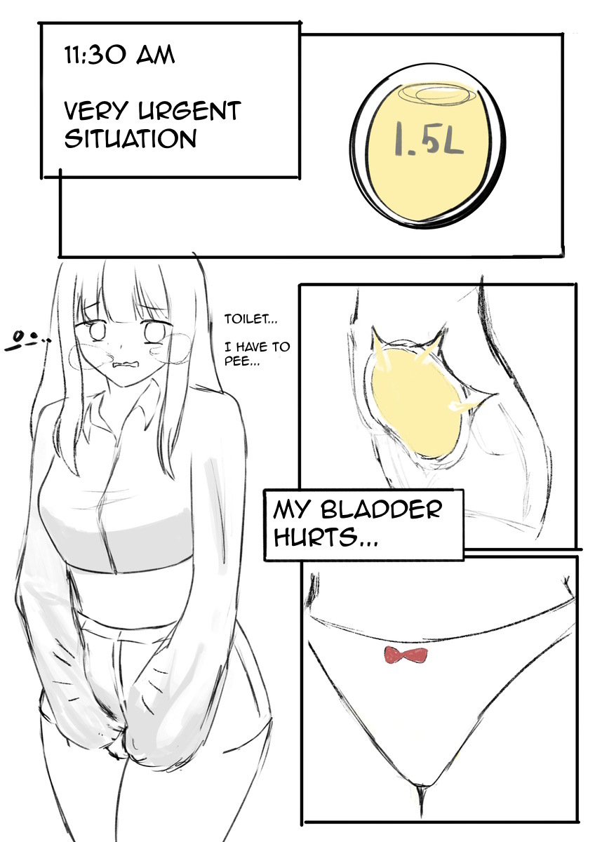 A girl who is going to hold her pee for 24 hours - Page 12