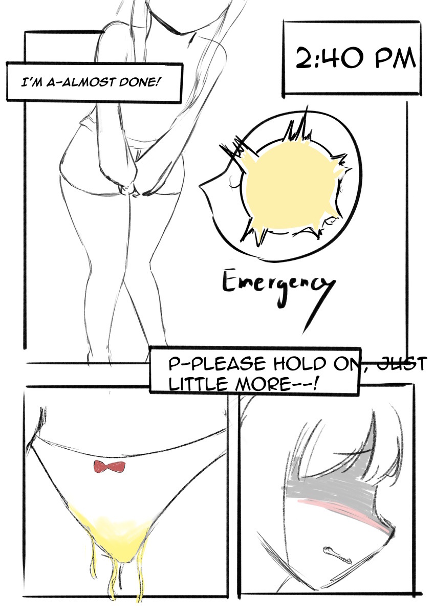 A girl who is going to hold her pee for 24 hours - Page 13