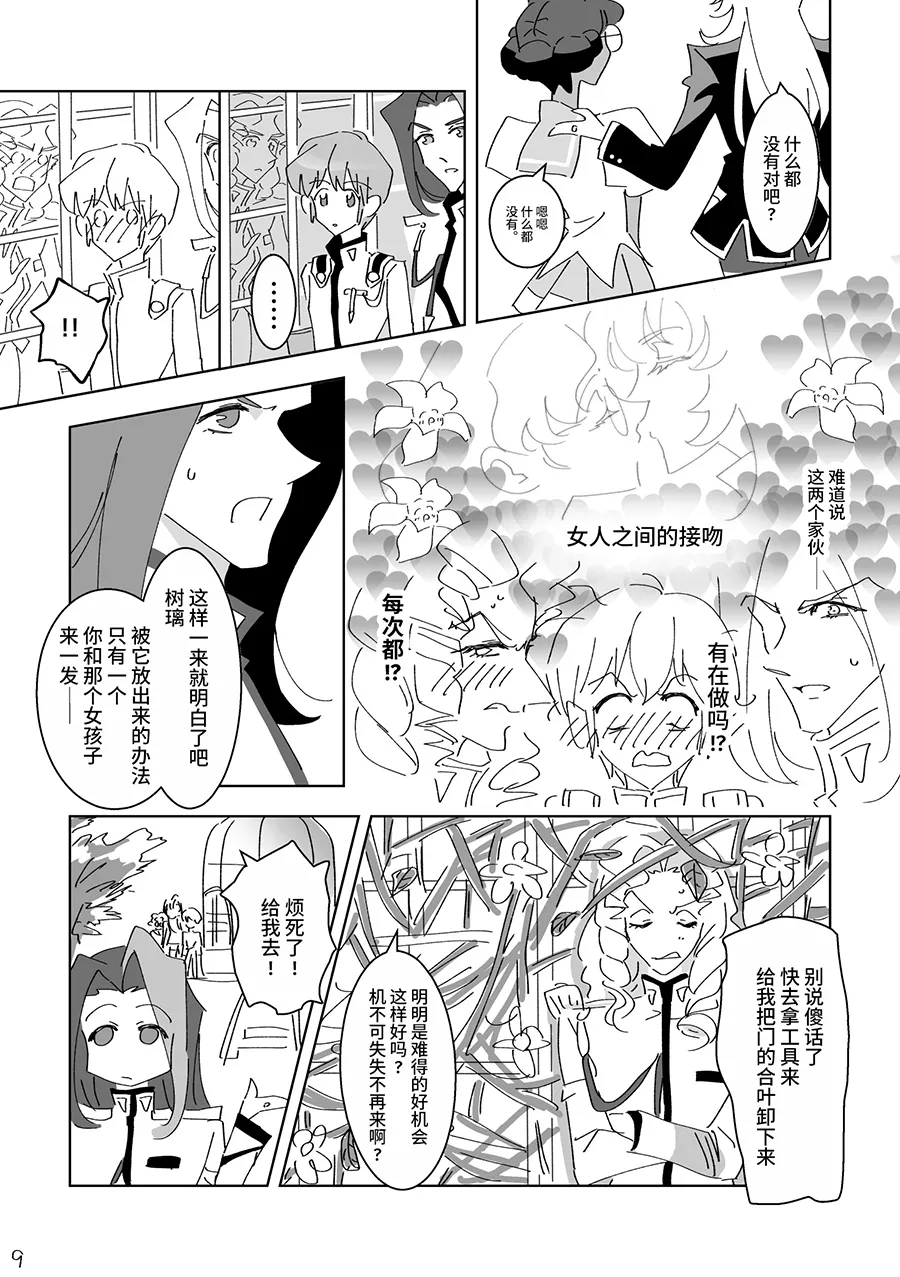 Large room (small room)] A greenhouse where you can't leave unless you do ○○(Revolutionary Girl Utena) [Chinese] [大友同好会] - Page 9