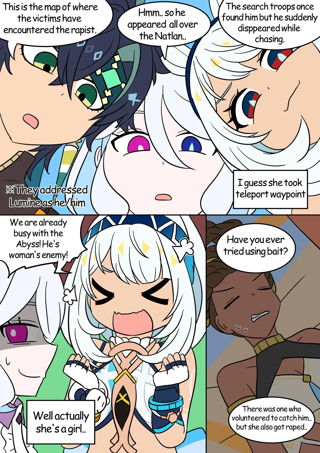 Into the Abyss page 17 featuring lumine genshin impact parody - futanari body swap hentai manga - read online free