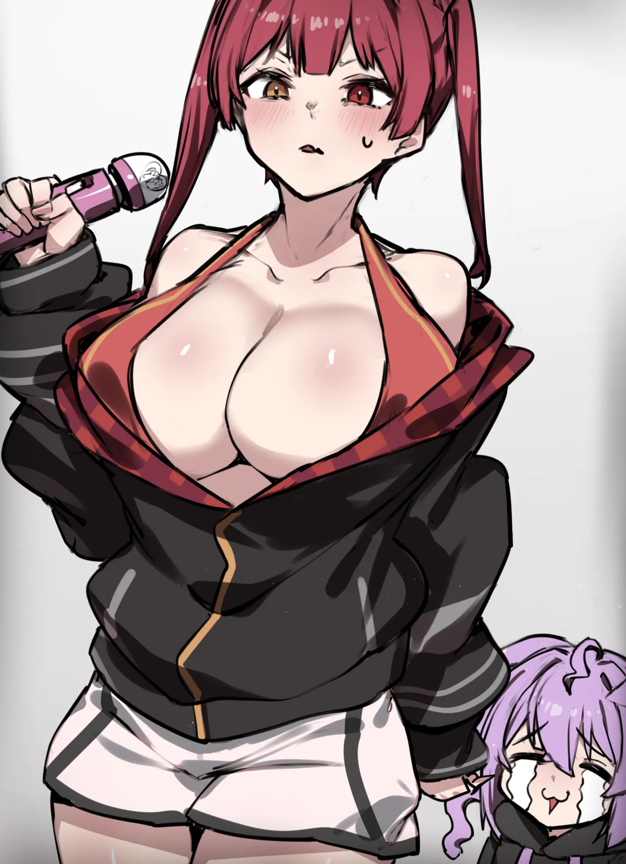 電マを否定されるおかゆと寝てる間に人間電マオナホにされる船長 page 17 featuring houshou marine hololive parody - big breasts mosaic censorship hentai manga - read online free