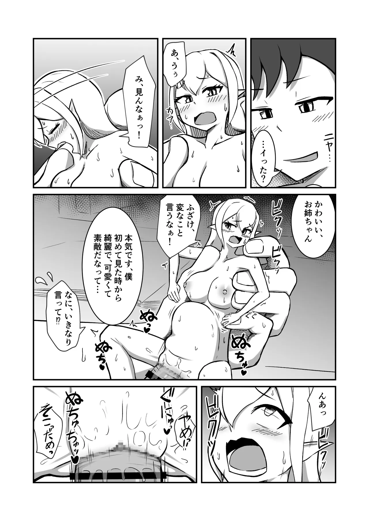 [Noshi-ya] Fairy-zoku no Onee-chan wa Boku no Senyou Onaho Yousei page 25 original parody - blowjob stomach deformation hentai manga - read online free