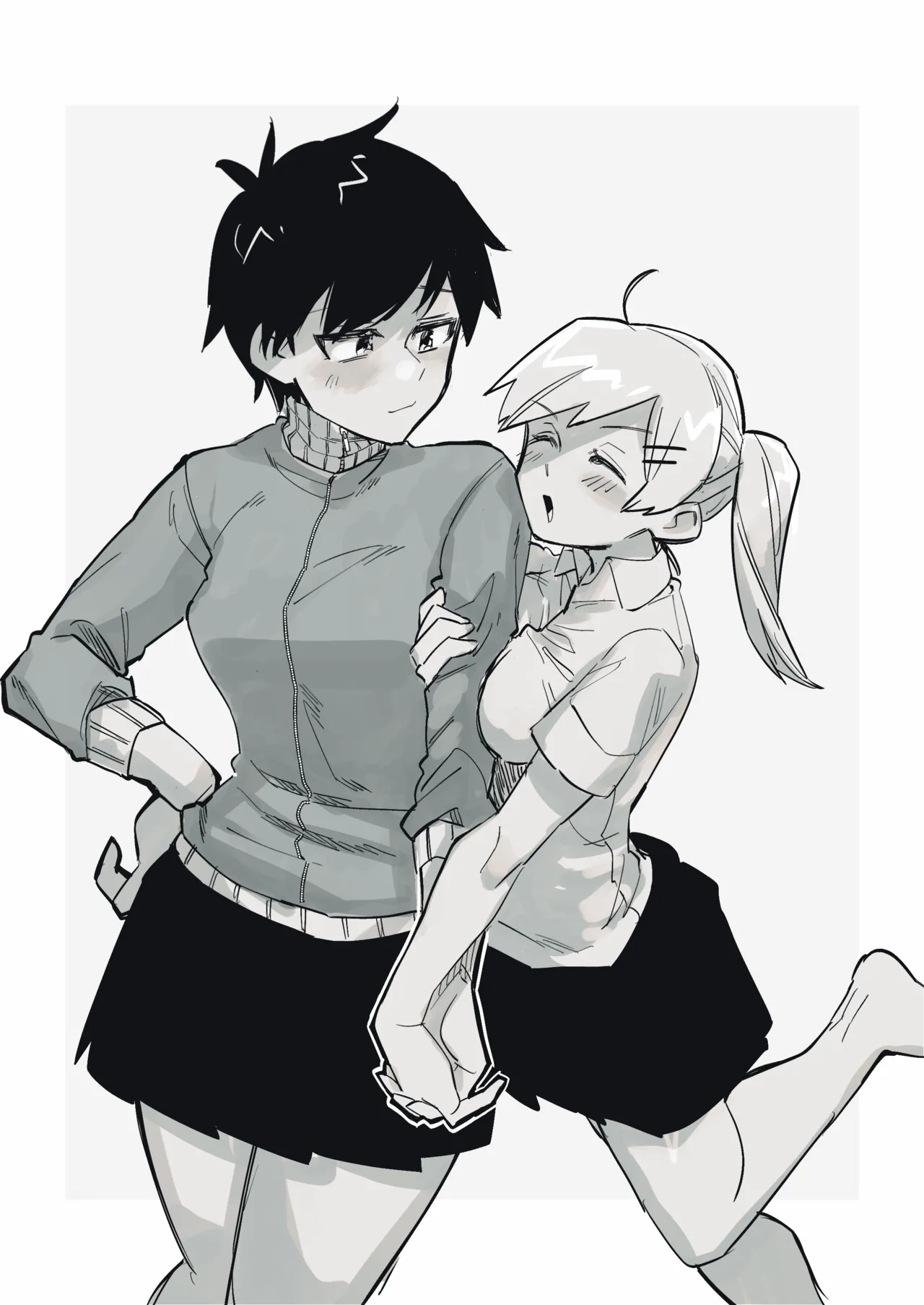 [tsuru] The Black-Haired Woman Who Cheerfully Accepts Her Friend’s Full-Nude Penalty 1-2 [English] page 15 original parody - humiliation exhibitionism hentai manga - read online free