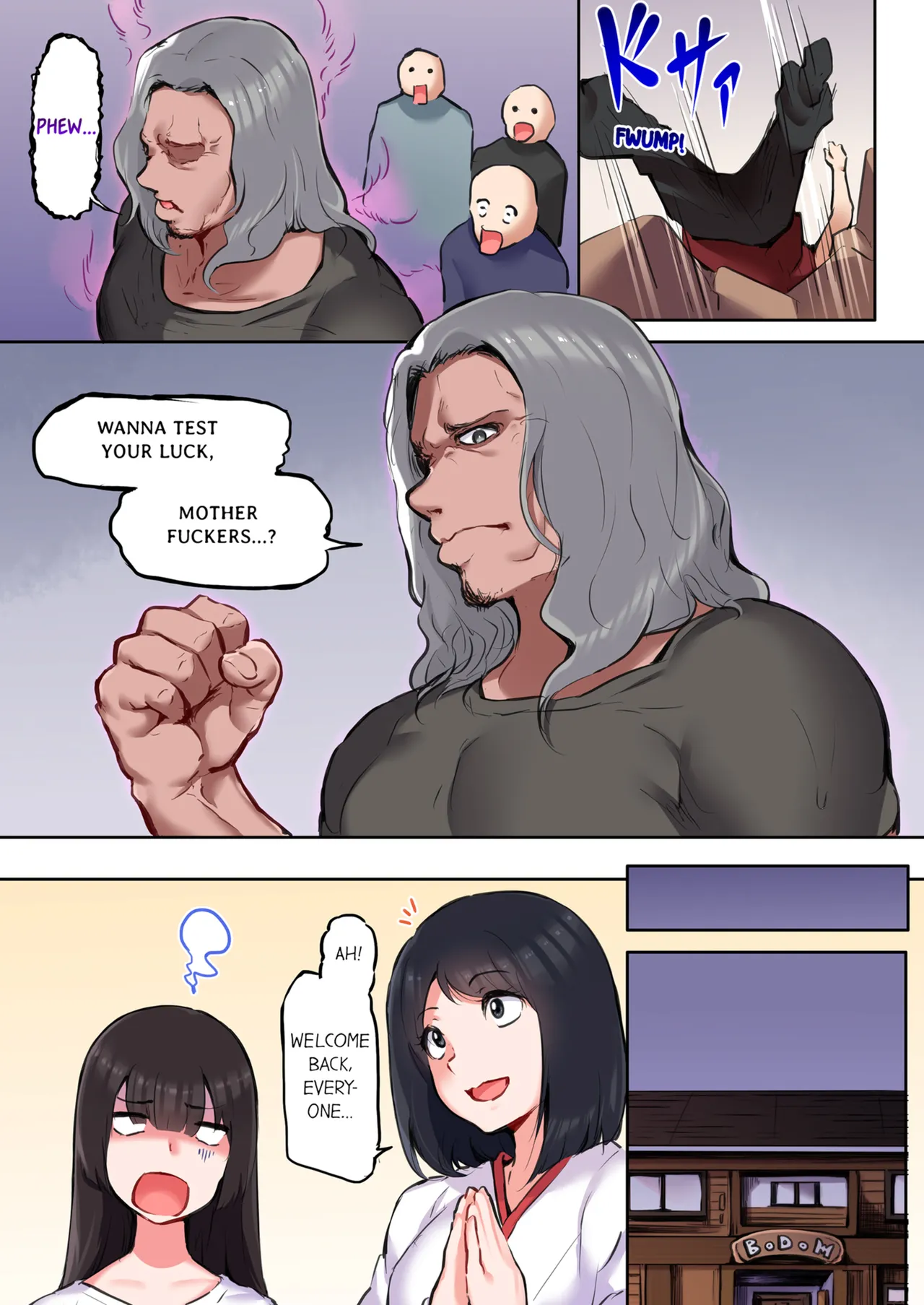 That Won't Fit...! All Night Sex with the Biggest Cock Vol.1-5 page 206 - mmf threesome group hentai manga - read online free