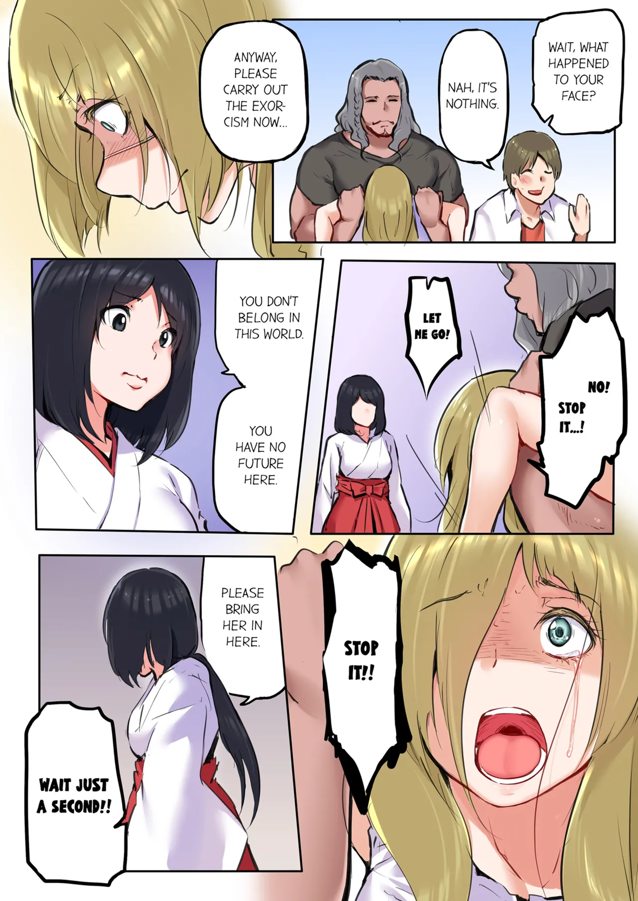 That Won't Fit...! All Night Sex with the Biggest Cock Vol.1-5 page 207 - mmf threesome group hentai manga - read online free