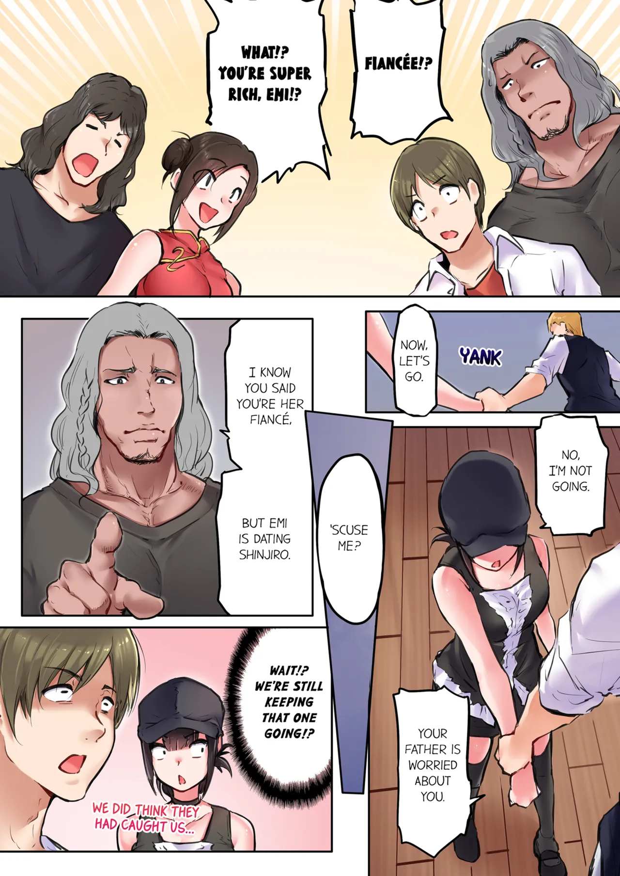 That Won't Fit...! All Night Sex with the Biggest Cock Vol.1-5 page 246 - mmf threesome group hentai manga - read online free