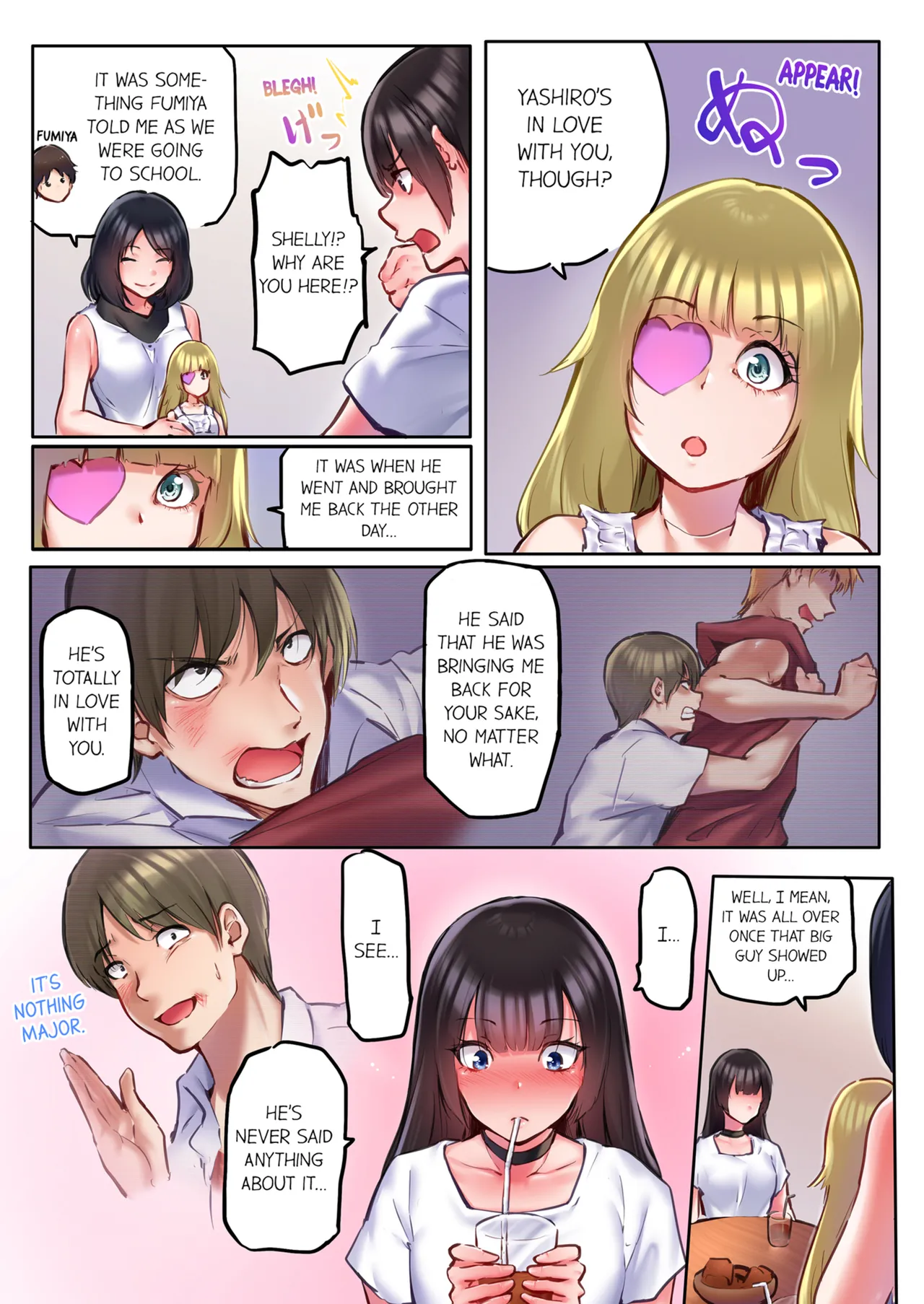 That Won't Fit...! All Night Sex with the Biggest Cock Vol.1-5 page 340 - mmf threesome group hentai manga - read online free