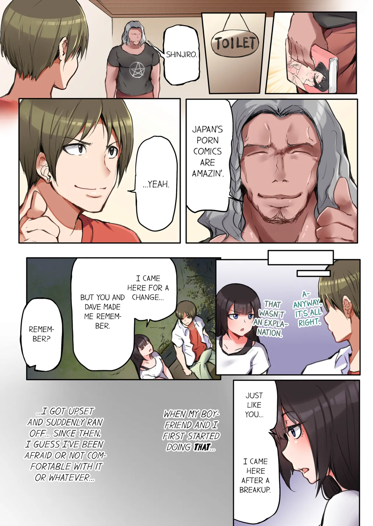 That Won't Fit...! All Night Sex with the Biggest Cock Vol.1-5 page 55 - mmf threesome group hentai manga - read online free