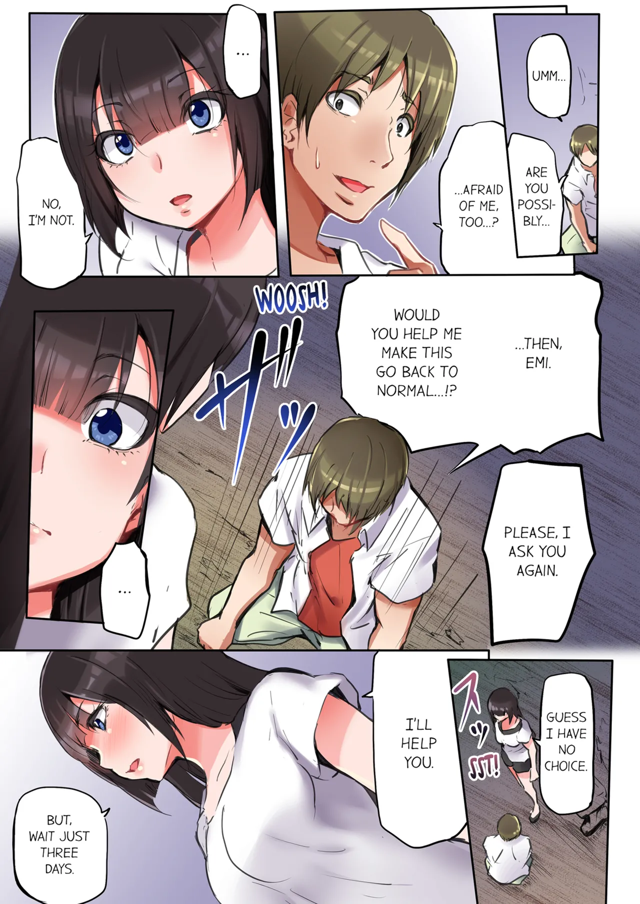 That Won't Fit...! All Night Sex with the Biggest Cock Vol.1-5 page 56 - mmf threesome group hentai manga - read online free