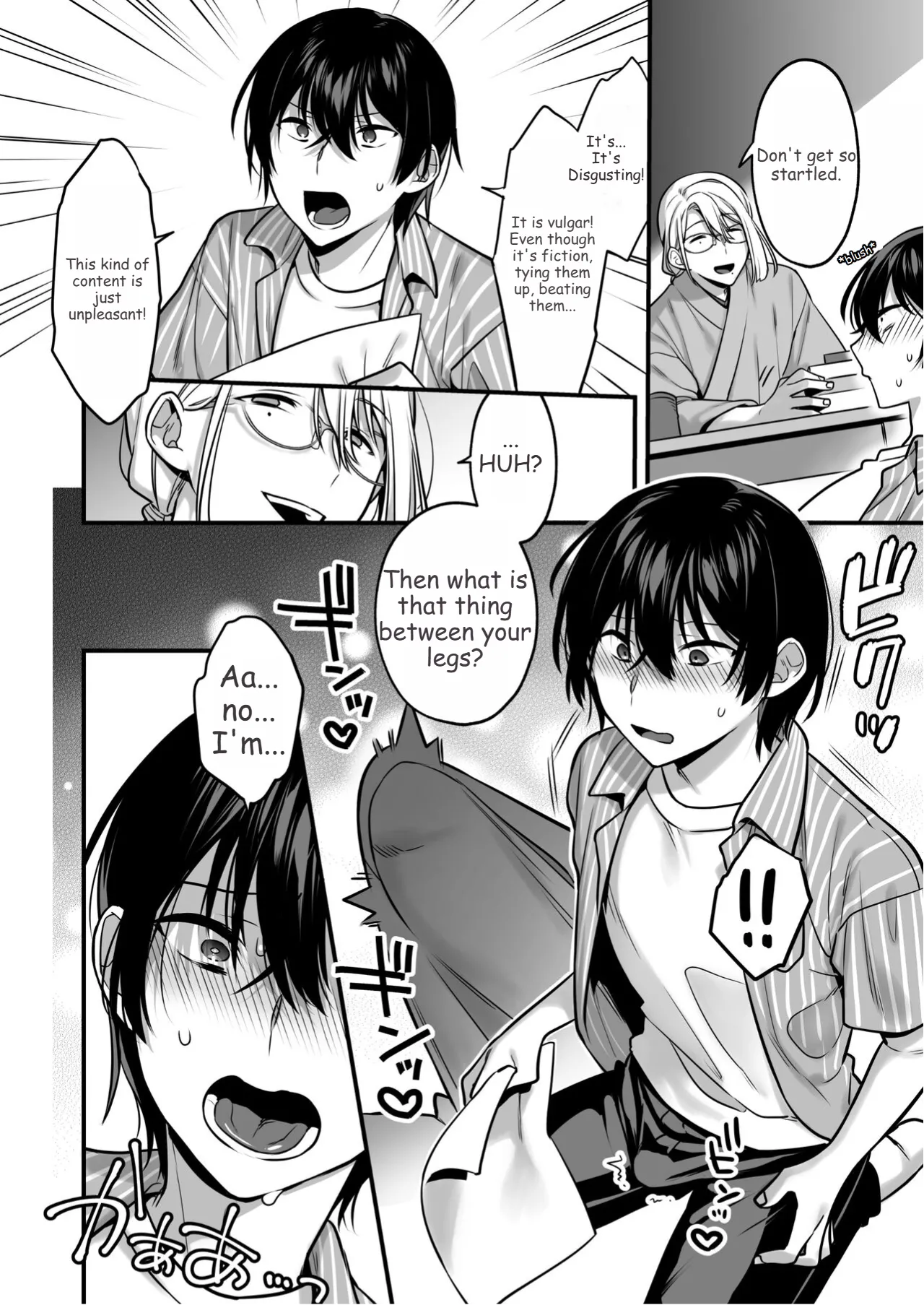 Oredatte Mechakucha ni Saretai. ～Yuutousei Masoochi Ganbou～ | I Also Want to Be Messed Up. page 18 original parody - glasses prostate massage hentai manga - read online free