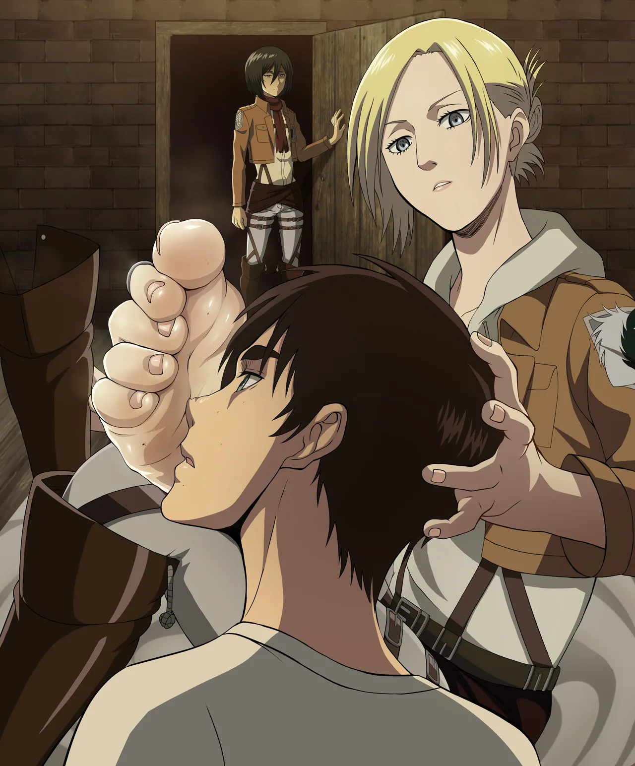 Annie leohart page 175 featuring mikasa ackerman shingeki no kyojin parody - compilation hentai manga - read online free