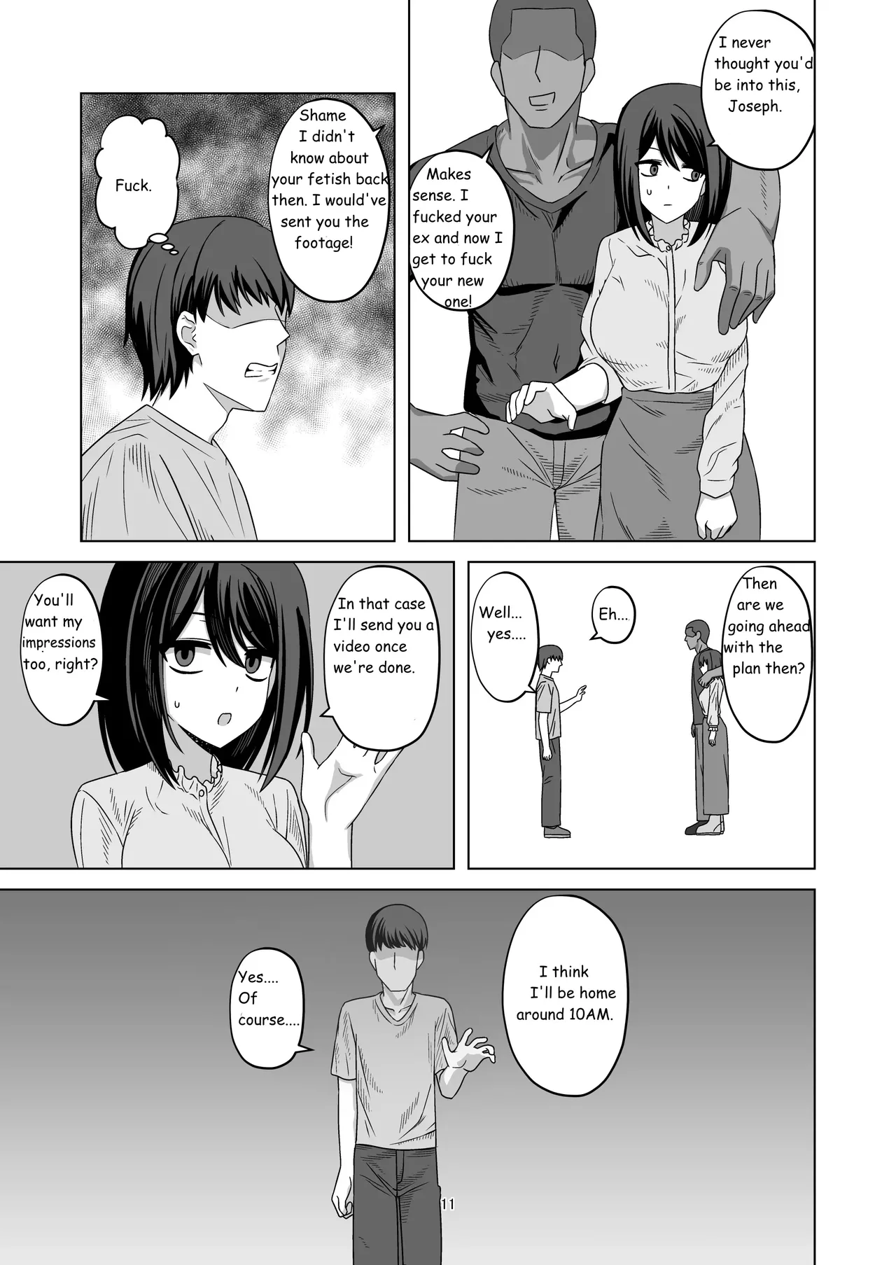 Expressionless Cuckolding with Netorase page 11 original parody - handjob kissing hentai manga - read online free