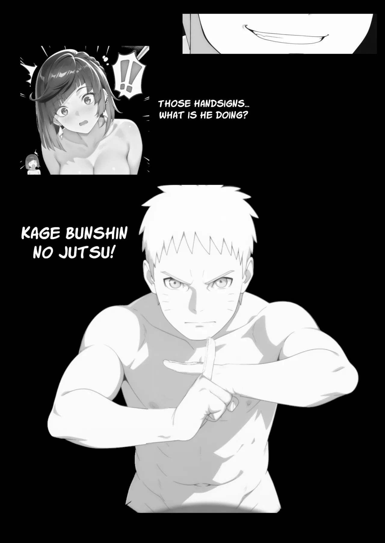 CONVERGED HORNY REALMS: Does this count as a Foursome? page 29 featuring naruto uzumaki naruto parody - ai generated hentai manga - read online free