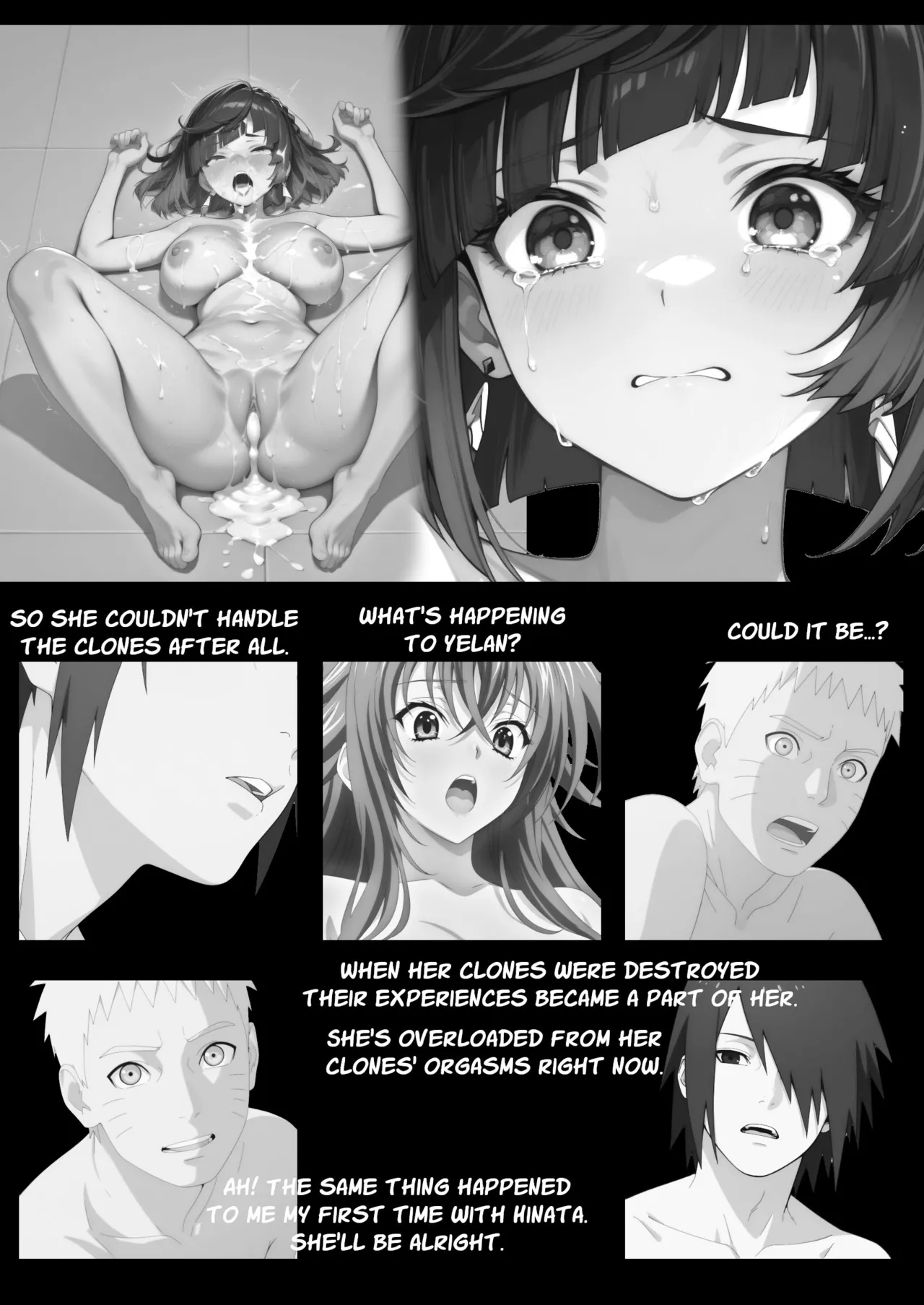 CONVERGED HORNY REALMS: Does this count as a Foursome? page 41 featuring yelan naruto parody - ai generated hentai manga - read online free