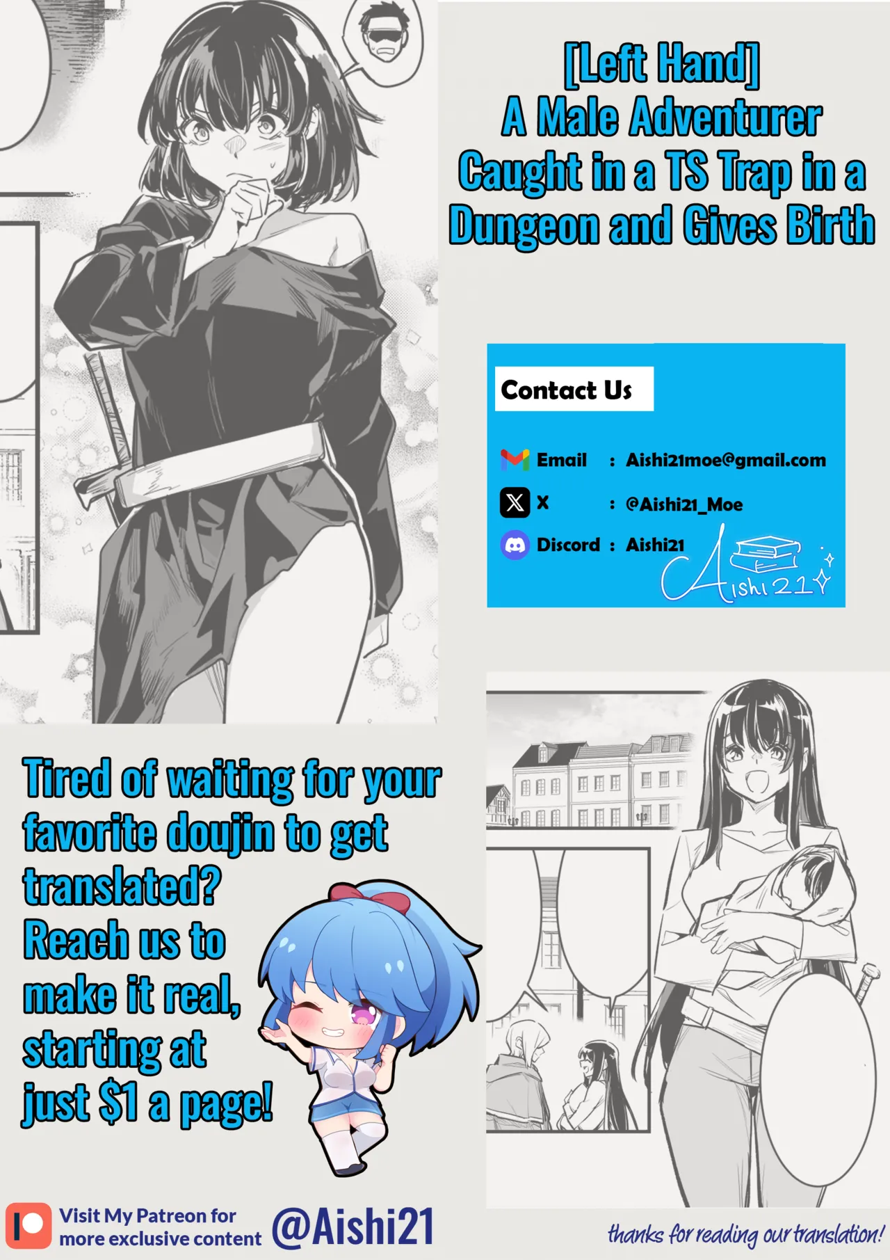 A Male Adventurer Caught in a TS Trap in a Dungeon and Gives Birth page 9 original parody - sole female sole male hentai manga - read online free