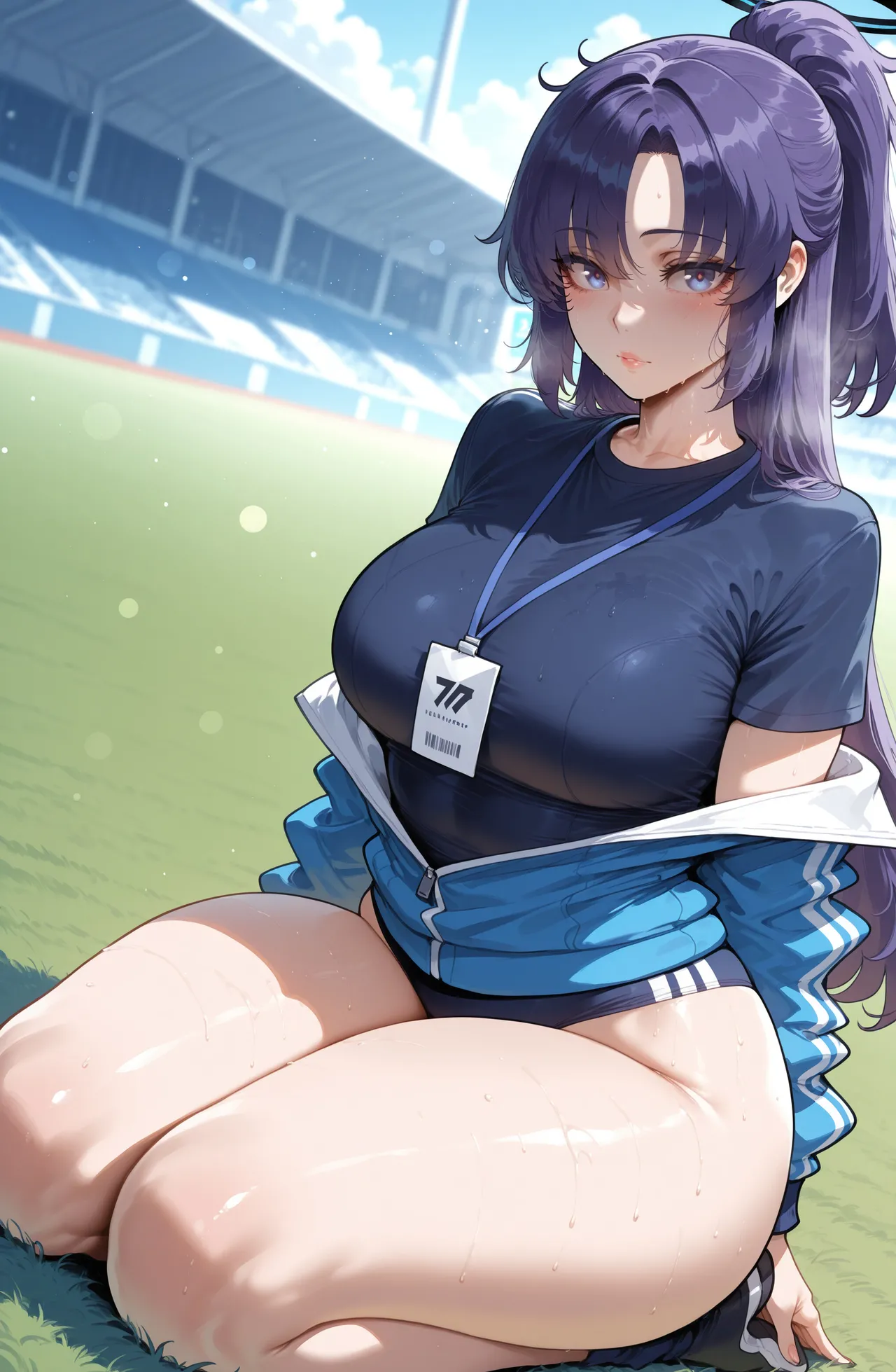 [Miyu Ai] Hayase Yuuka (Track): After Practice [Ai Generated] page 22 featuring yuuka hayase blue archive parody - kissing big breasts hentai manga - read online free