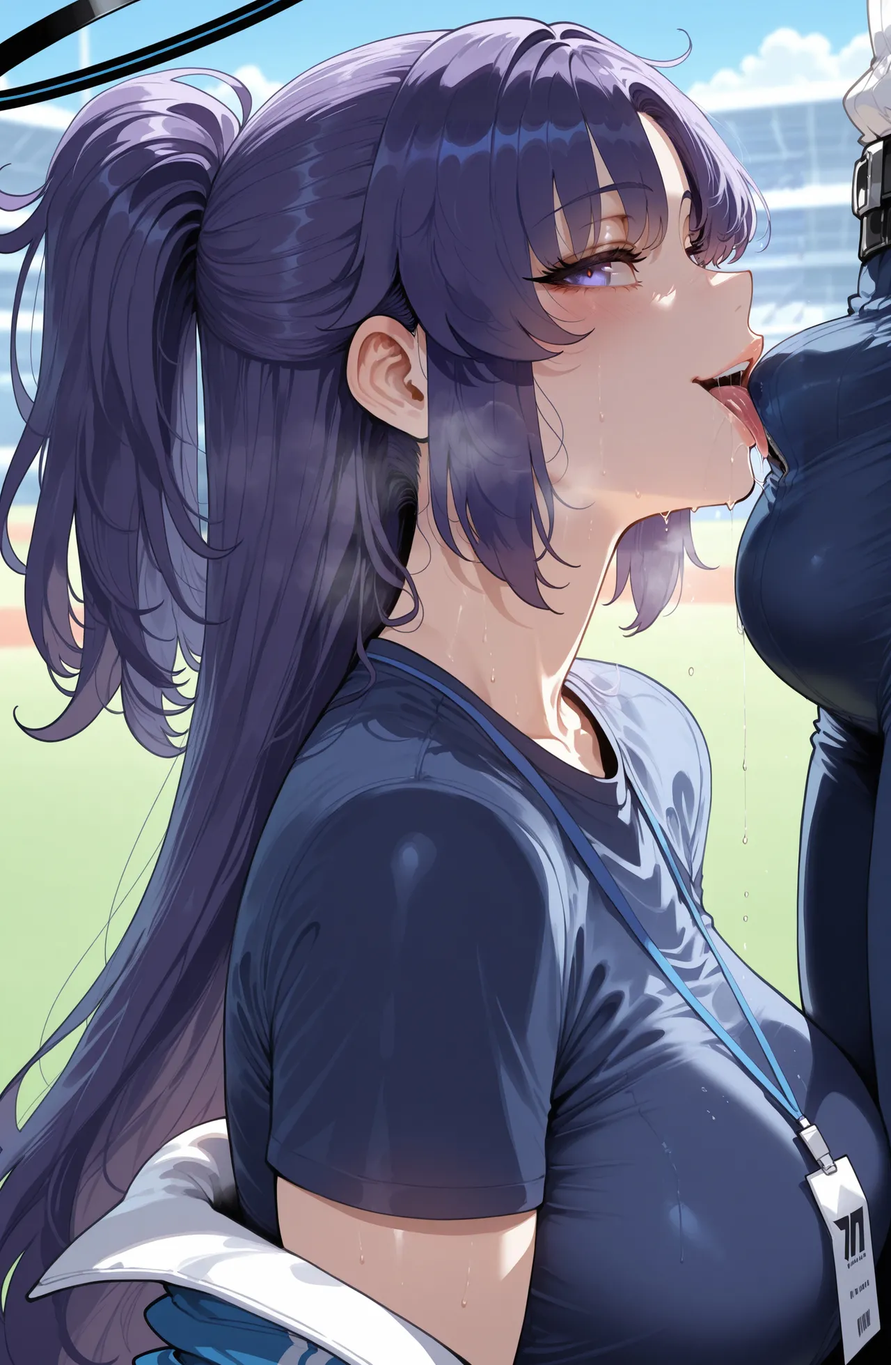 [Miyu Ai] Hayase Yuuka (Track): After Practice [Ai Generated] page 27 featuring yuuka hayase blue archive parody - kissing big breasts hentai manga - read online free