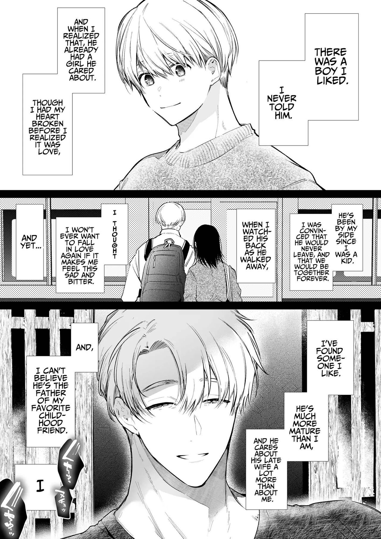 [Yatomomin (Yamamoto Tomomitsu)] Nao-chan NTR ~Suki ni Natta Hito wa, Osananajimi no Otou-san Deshita.~ | Nao-chan NTR - The Person I Fell in Love with was my Childhood friend's Father.~ [English] page 24 original parody - sole female sole male hentai manga - read online free