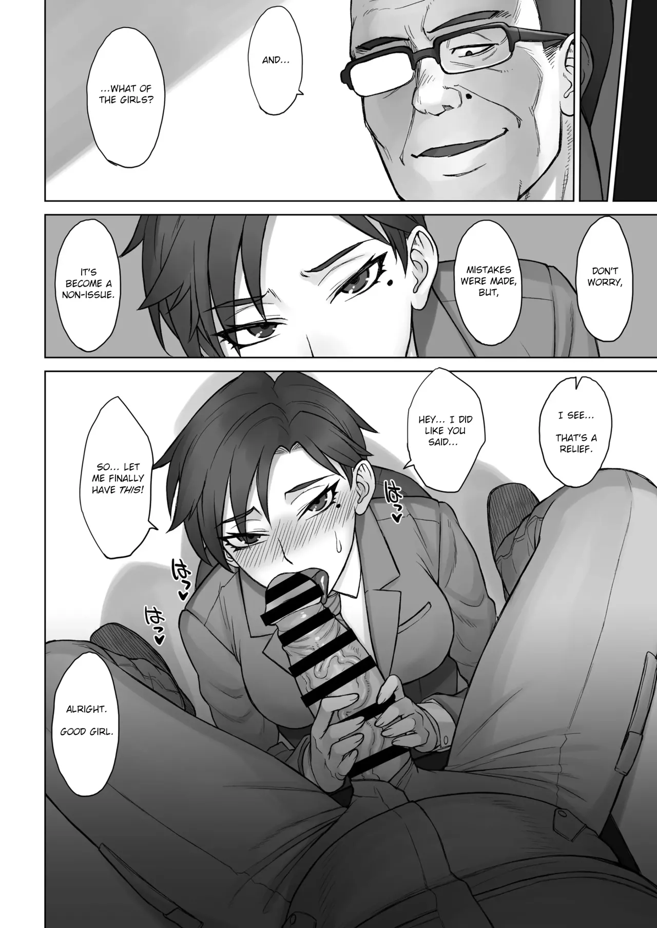 Dekachin Ojisan vs Headmistress Tsukasa page 22 - glasses pixie cut hentai manga - read online free