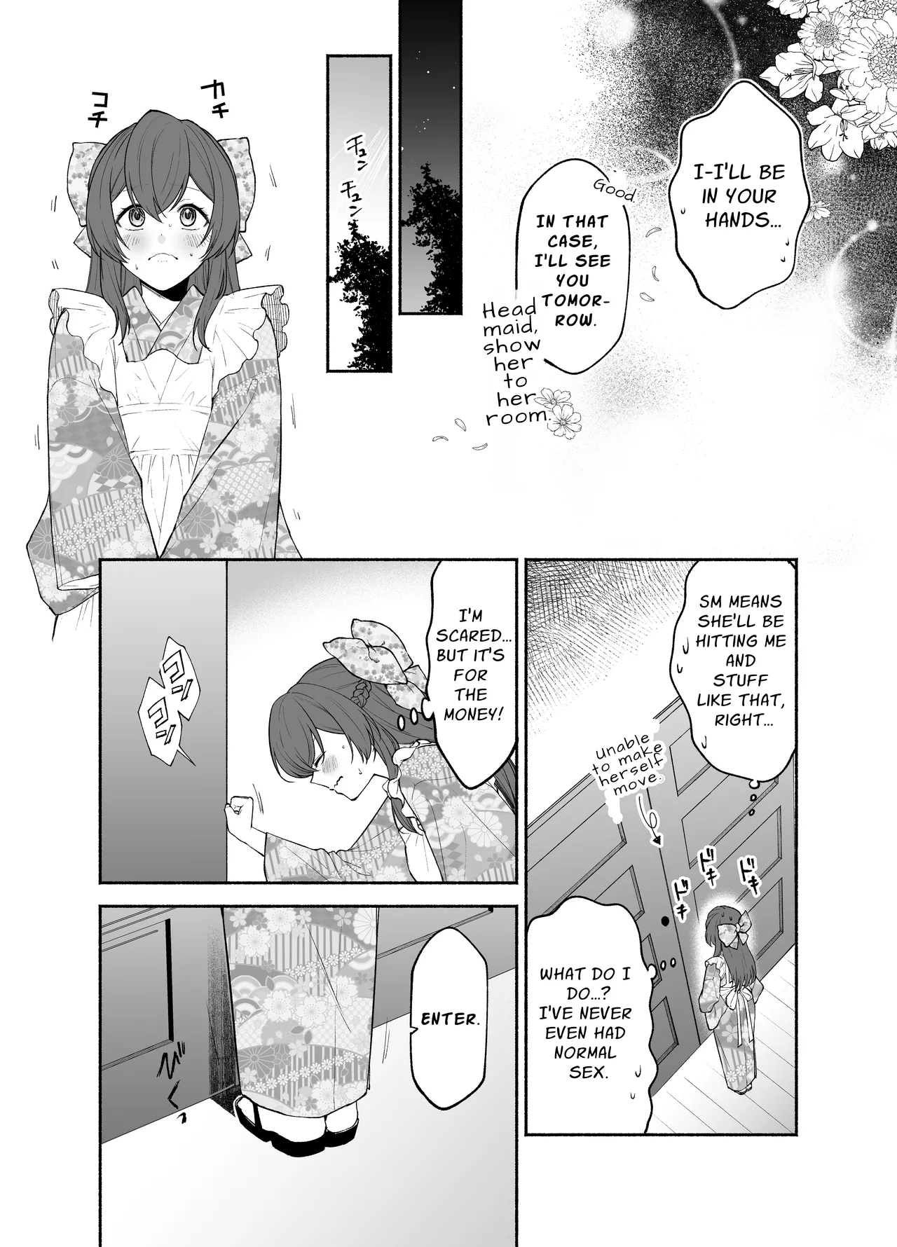 [Kugatsu Kokonoka (Iwashita Kei)] Kujouin-Ke no Maid-san wa Do-M Kaihatsu Sareru no ga Oshigoto desu | It Is The Kujouin Family Maid's Duty To Be Trained Into A Masochist [English] [APA] page 9 original parody - yuri females only hentai manga - read online free